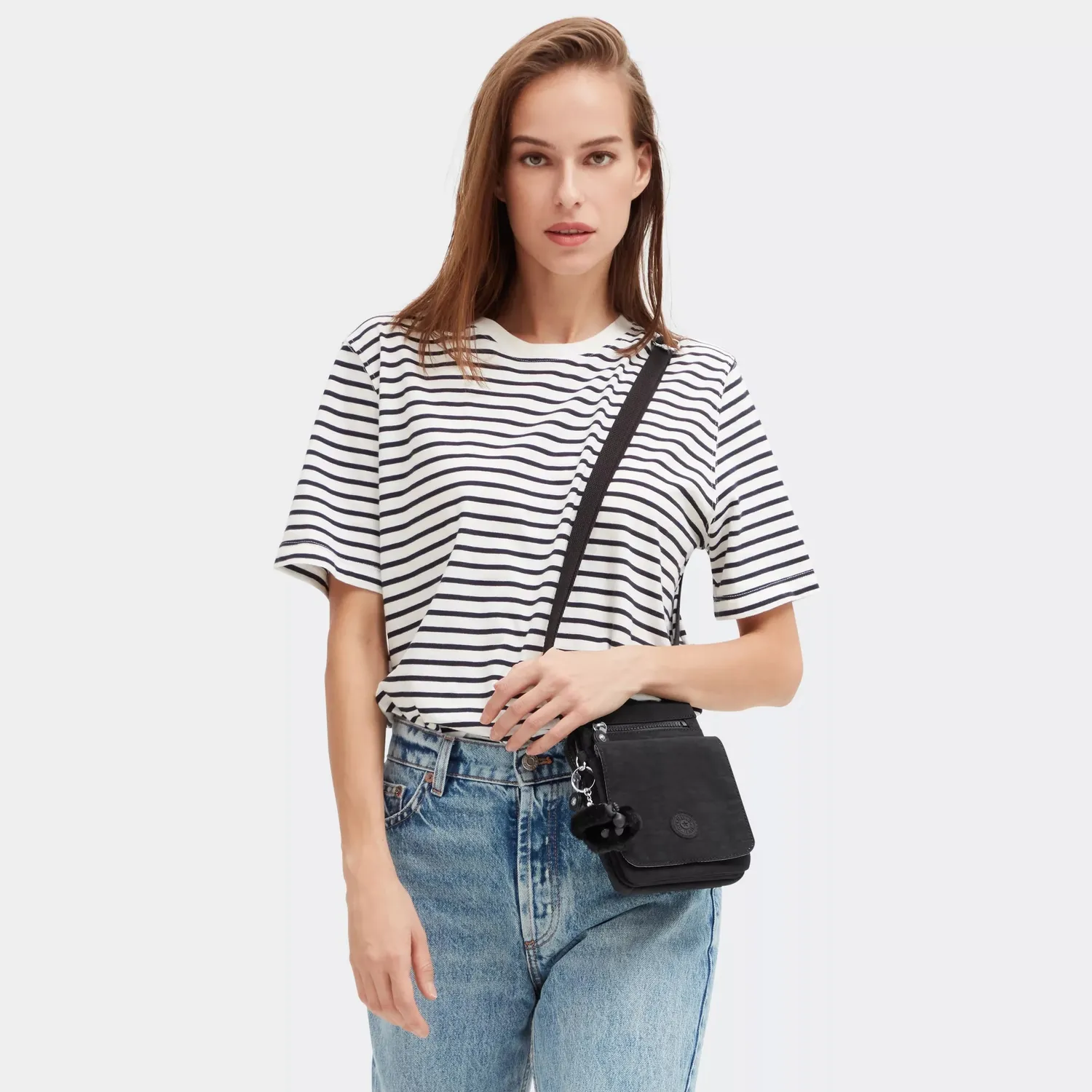 Kipling New Eldorado crossbody tas Black Noir klein licht