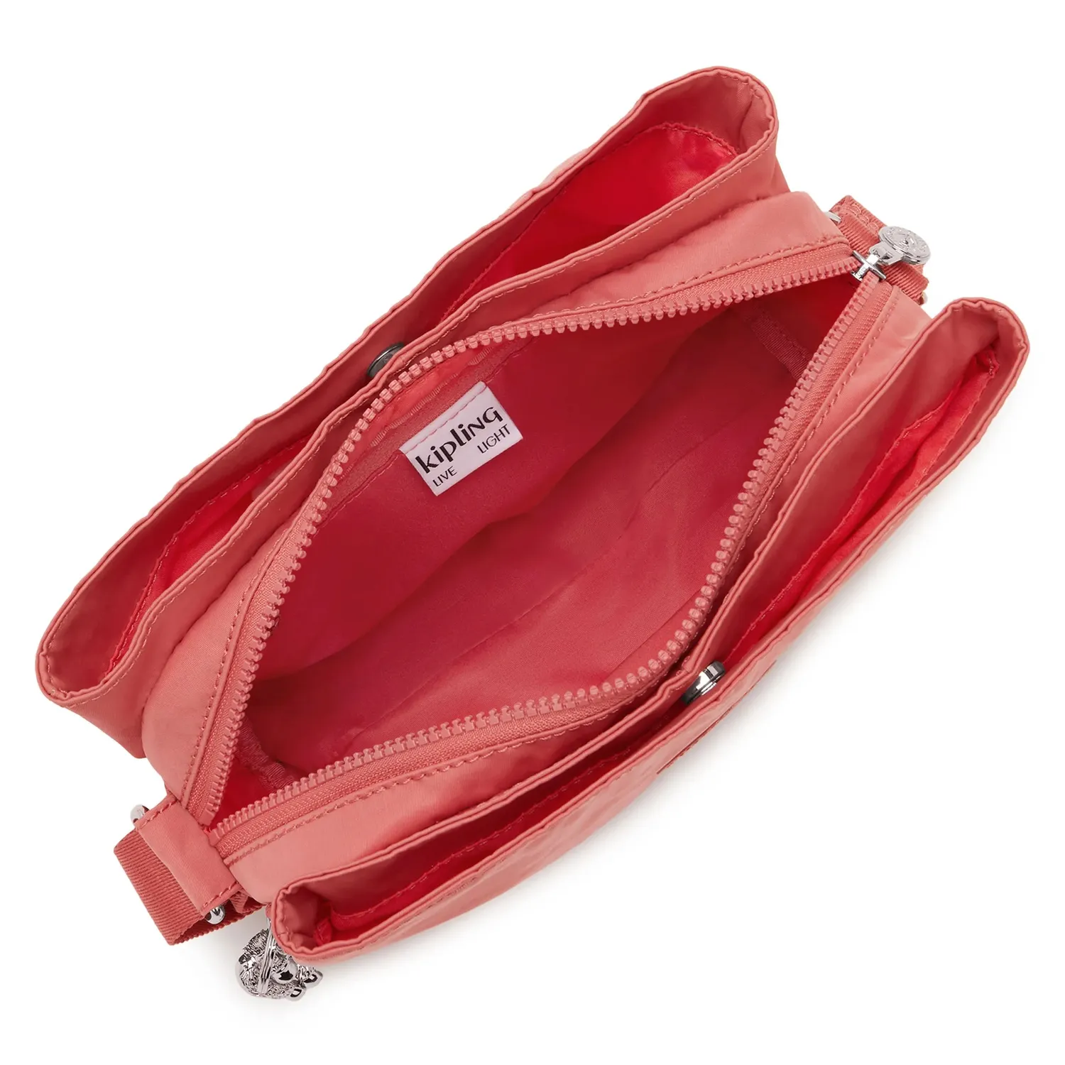 Kipling Fabya crossbodytas Misty Pink medium 3-vaks