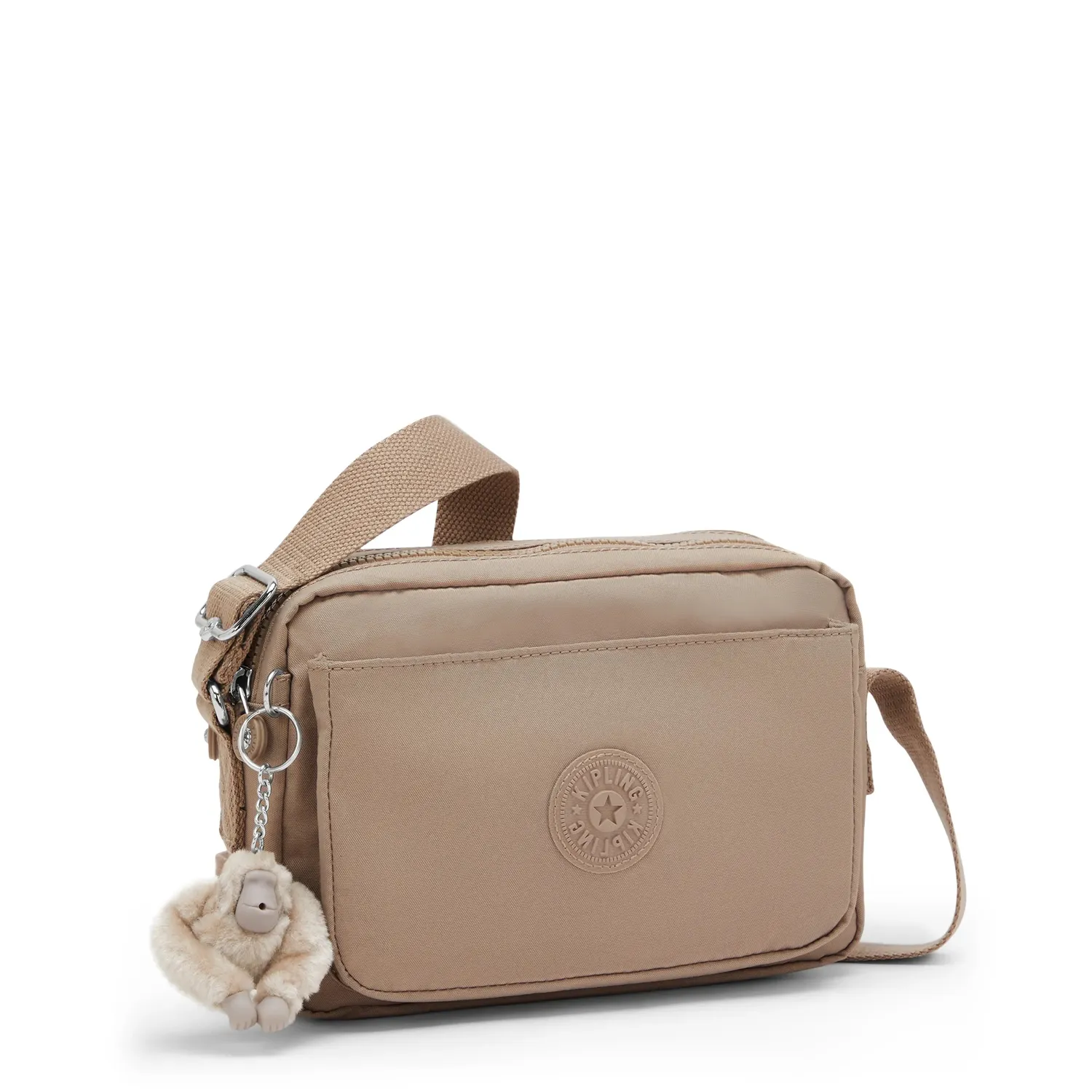 Kipling Abanu M crossbody tas Tan Beige – 2 vakken