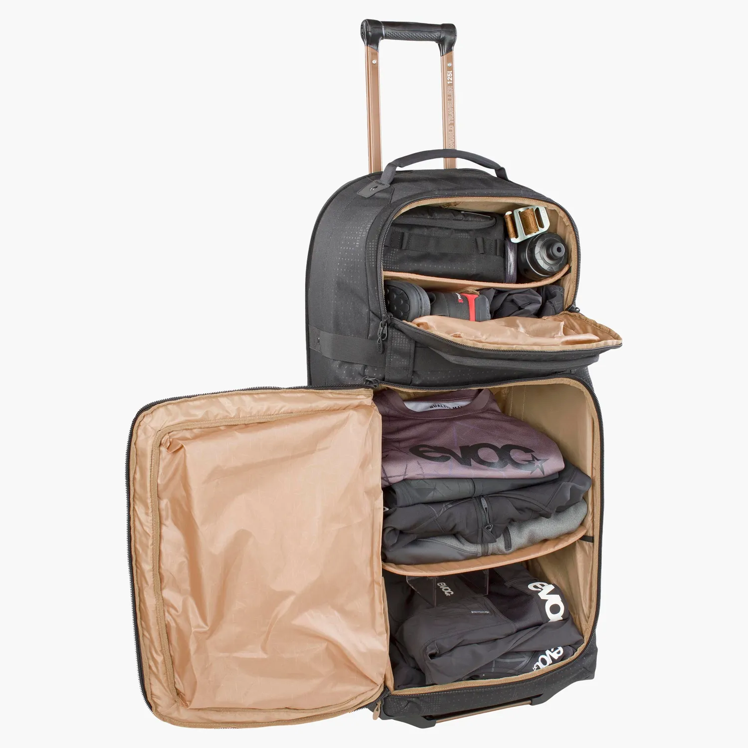 Evoc World Traveller 125 trolley zwart 125 liter