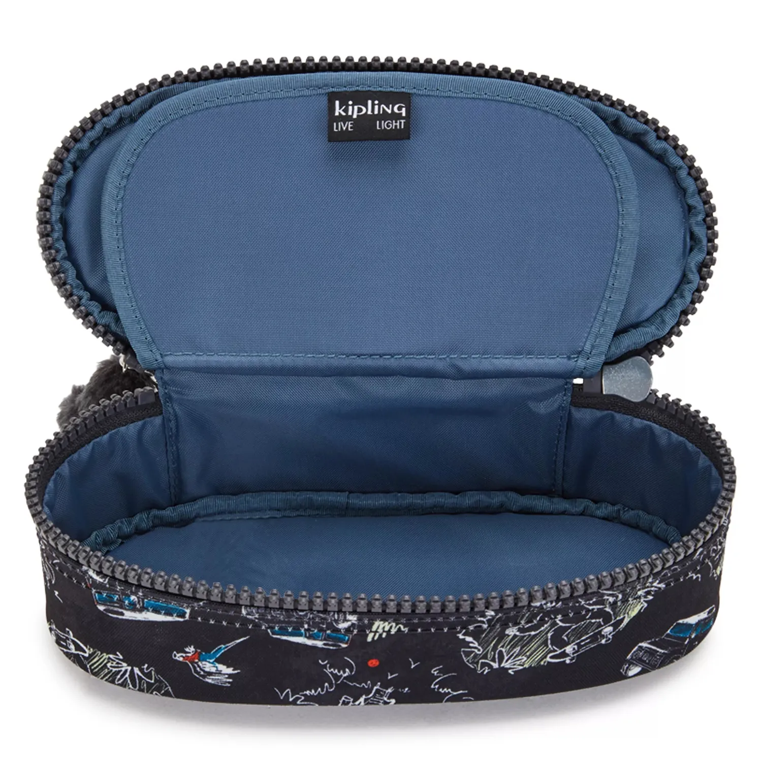 Kipling Duobox etui Medium Jungle Fun Race waterafstotend