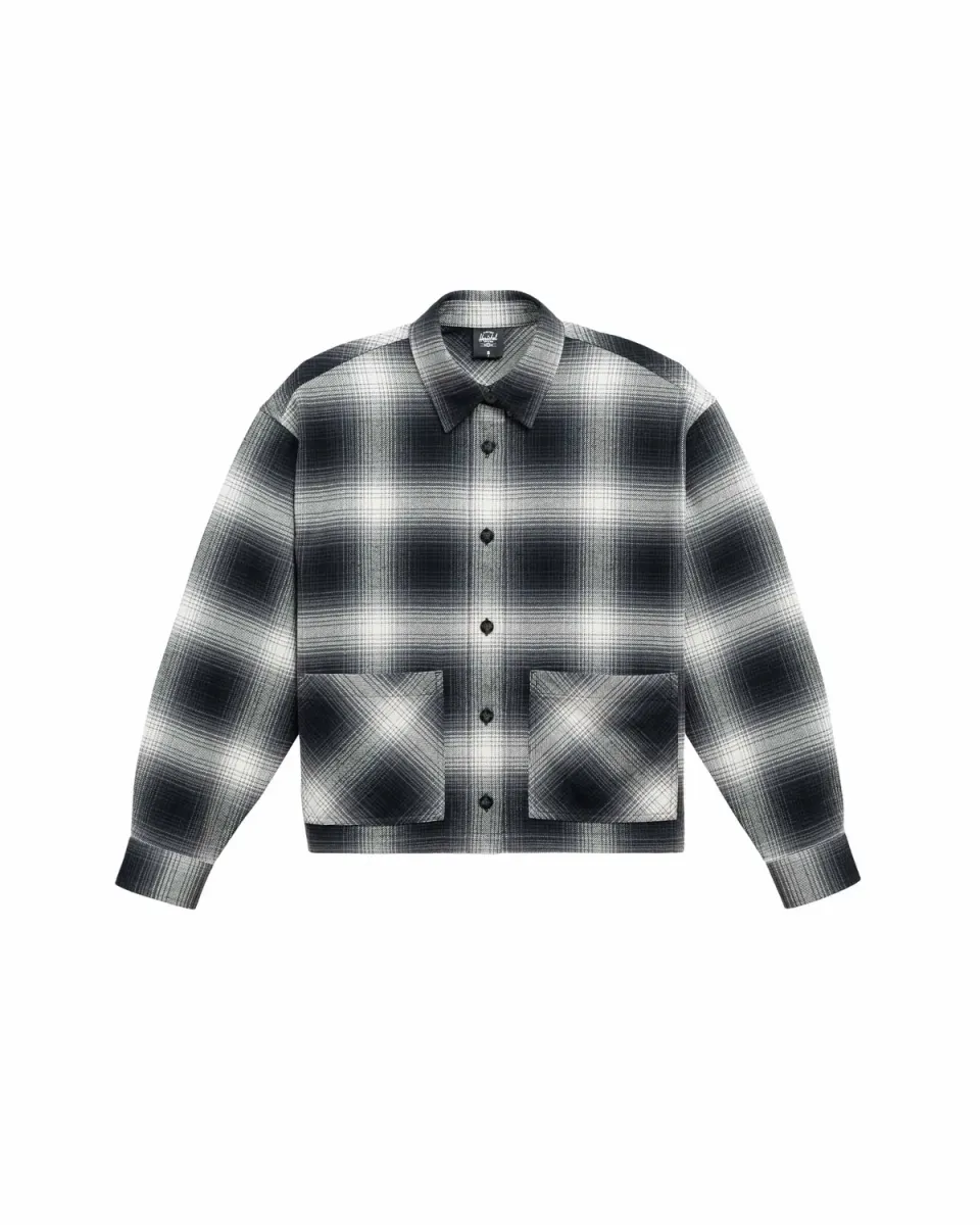 Herschel Button Down Flannel blouse moonbeam dames