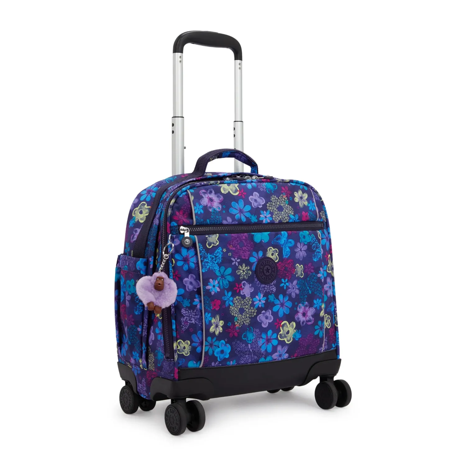 Kipling New Storia S rolrugzak Dark Flower Stamp medium 13 inch