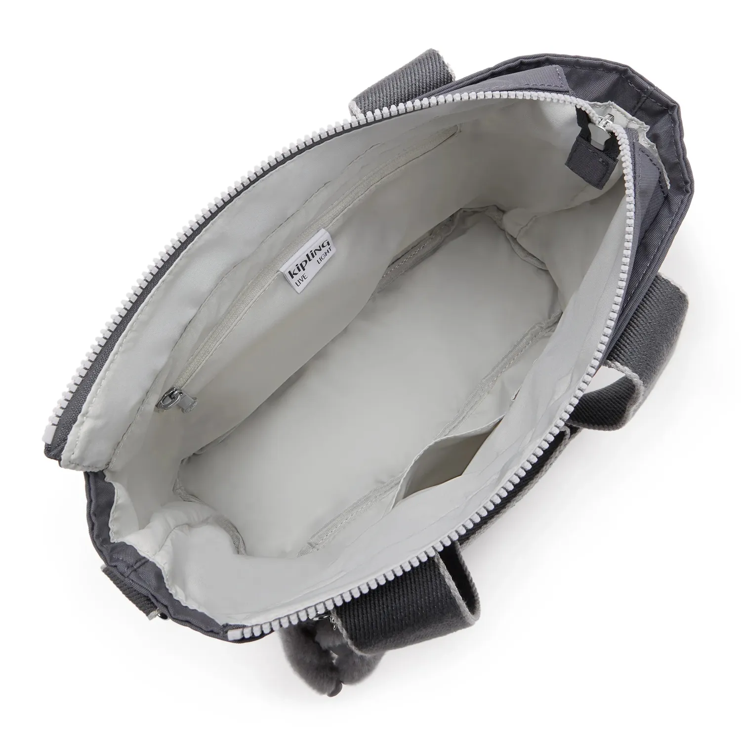Kipling Minta M Up draagtas Moonlit Grey Medium schouderband