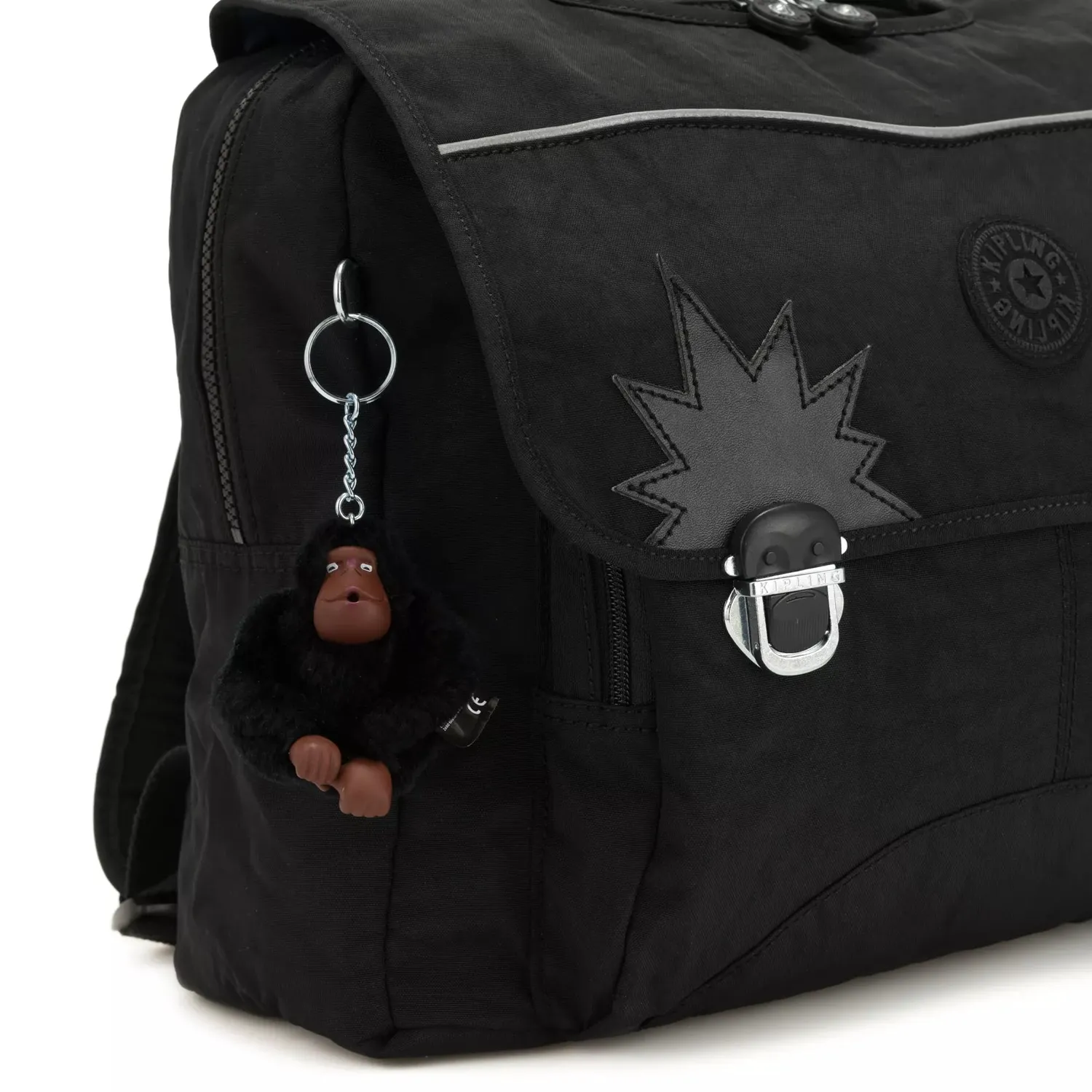 Kipling Iniko schoolrugzak Medium True Black waterafstotend