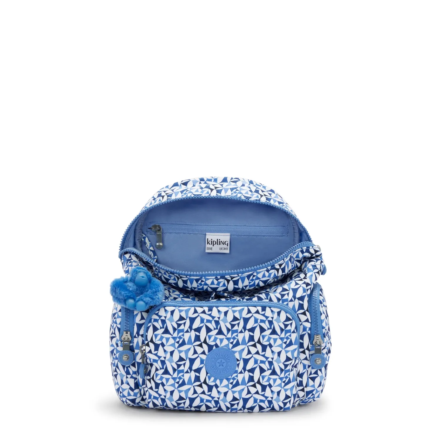Kipling City Zip Mini rugzak Crazy Leaves klein met print