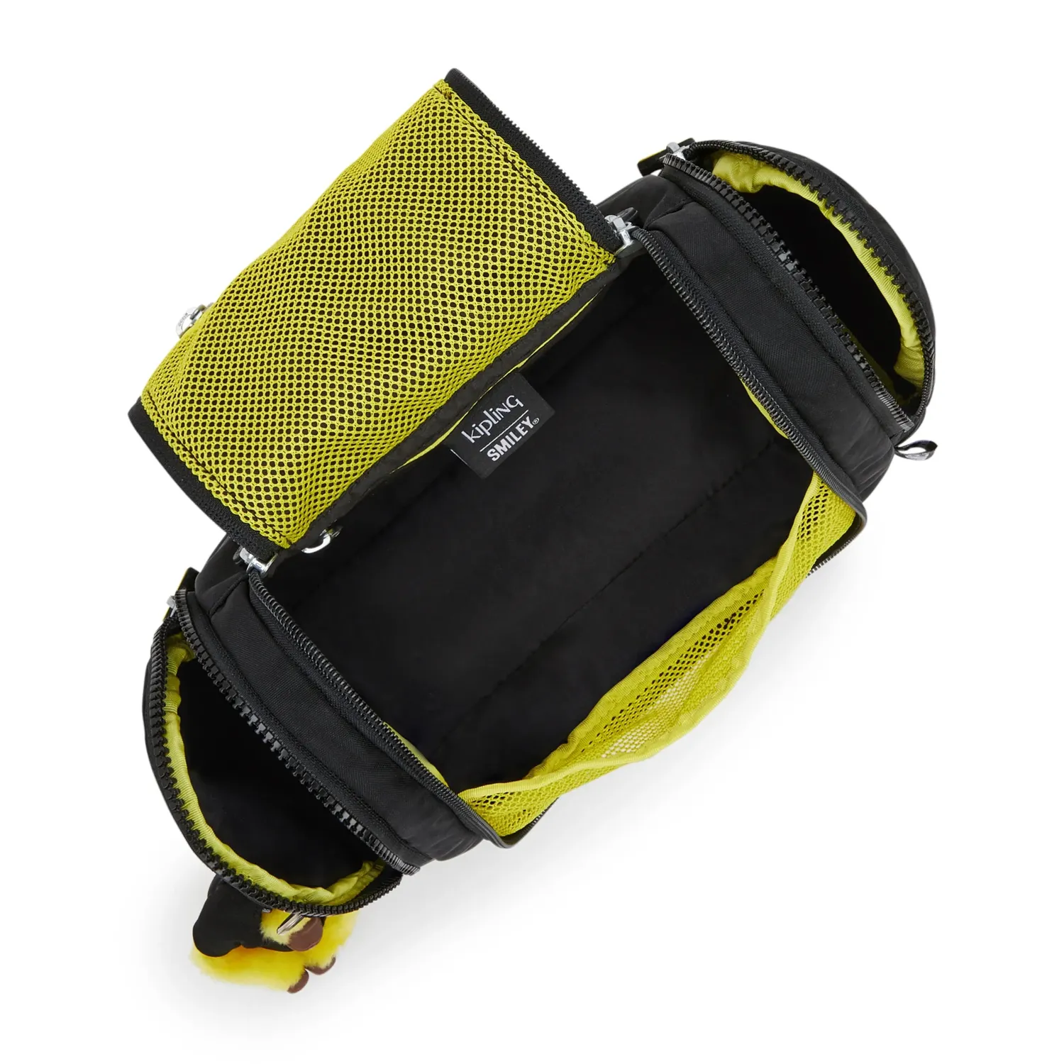 Kipling Gloria toilettas Yellow Fun Black medium Smiley