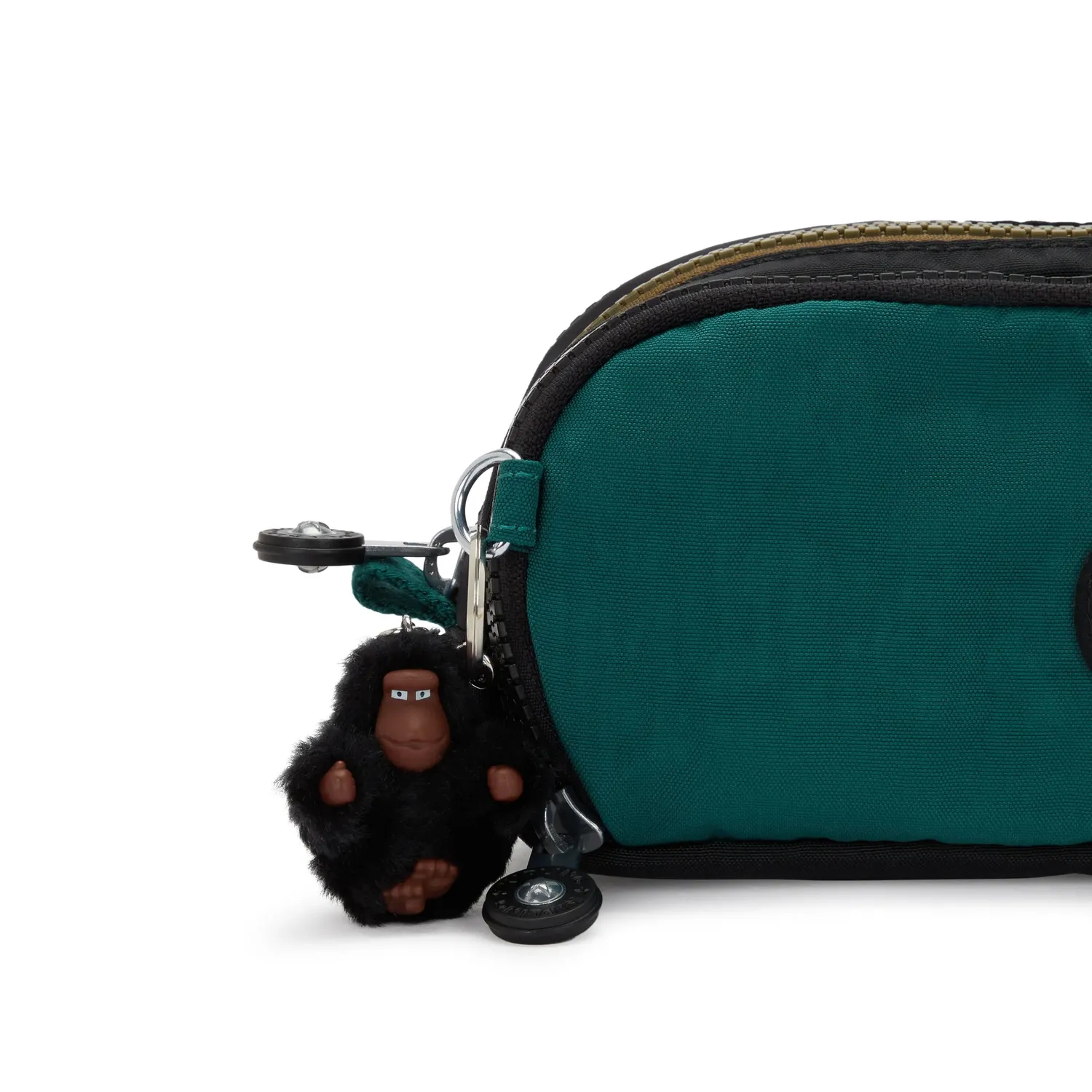 Kipling Gitroy pennenzak groot Black Khaki Block jongens