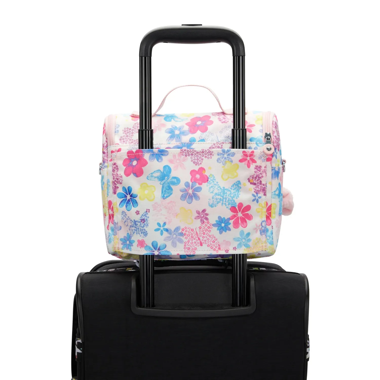 Kipling New Kichirou lunchtas Flower Stamp groot trolleyband
