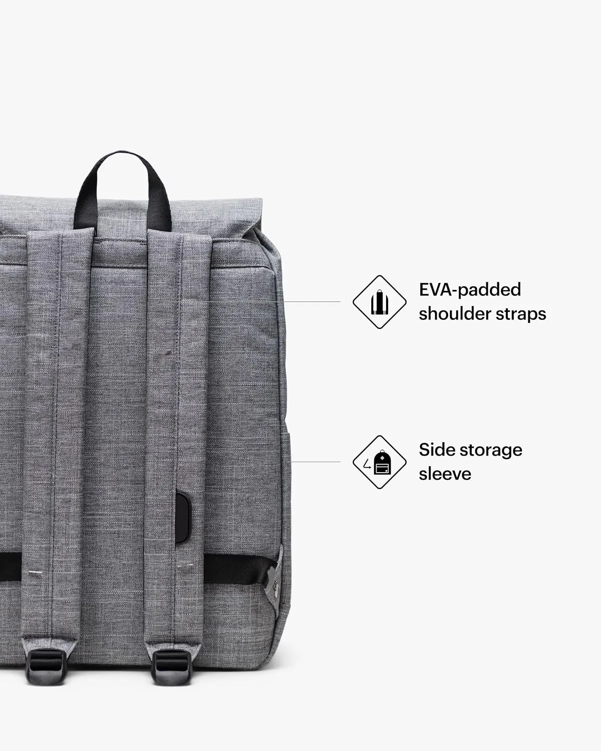 Herschel Retreat Rugzak Standard 23L Zwart Raven Crosshatch