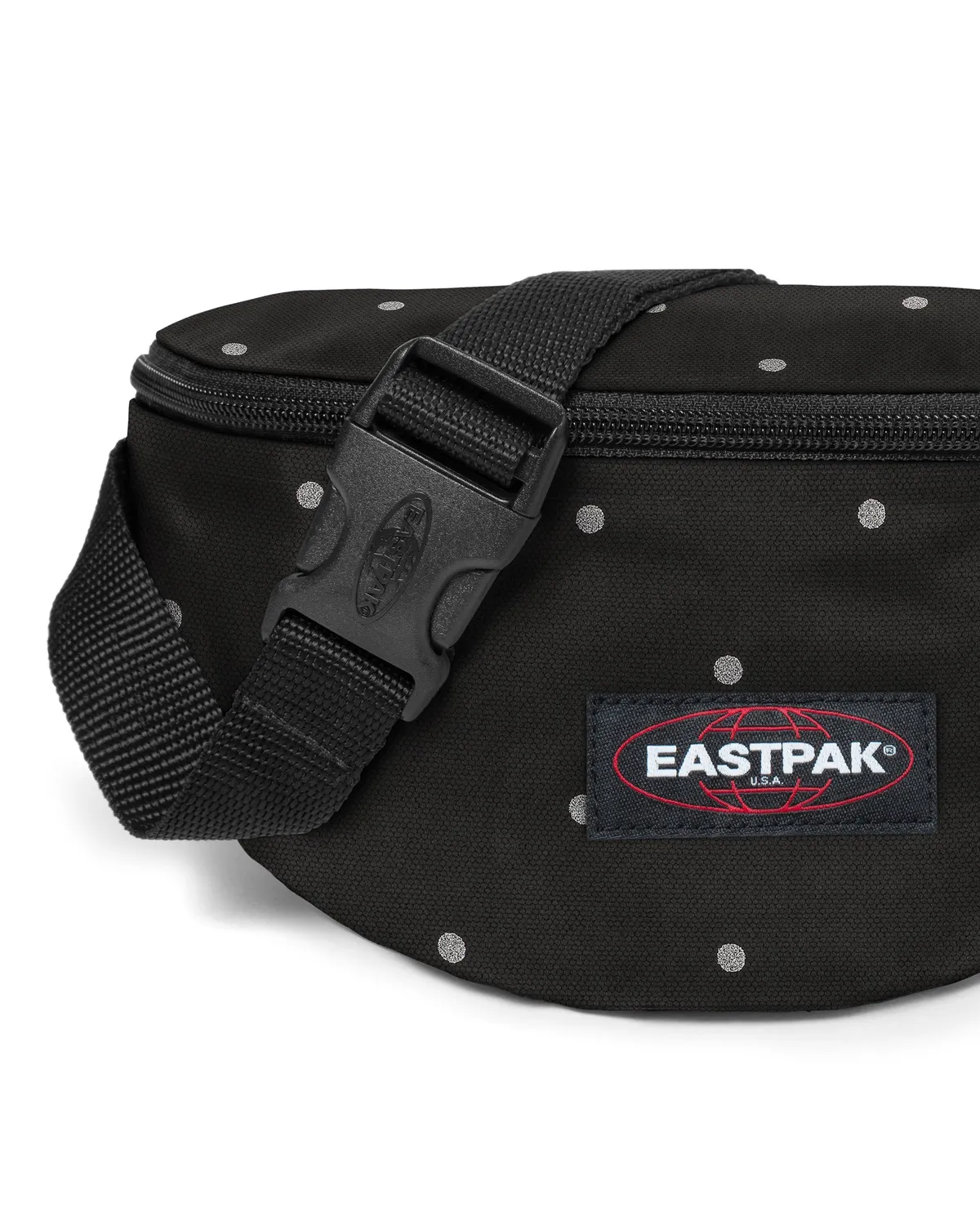 Eastpak Springer heuptas klein Dots Black Silver waterafstotend