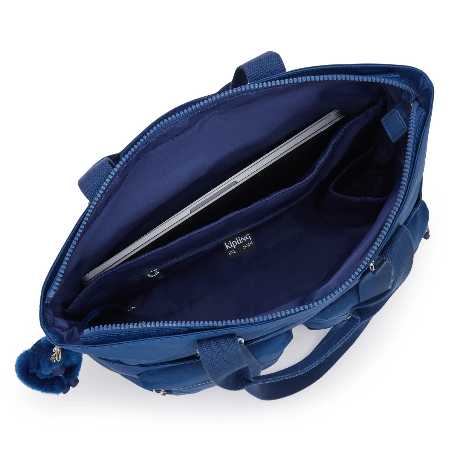 Kipling India shopper casual blue groot laptopvak