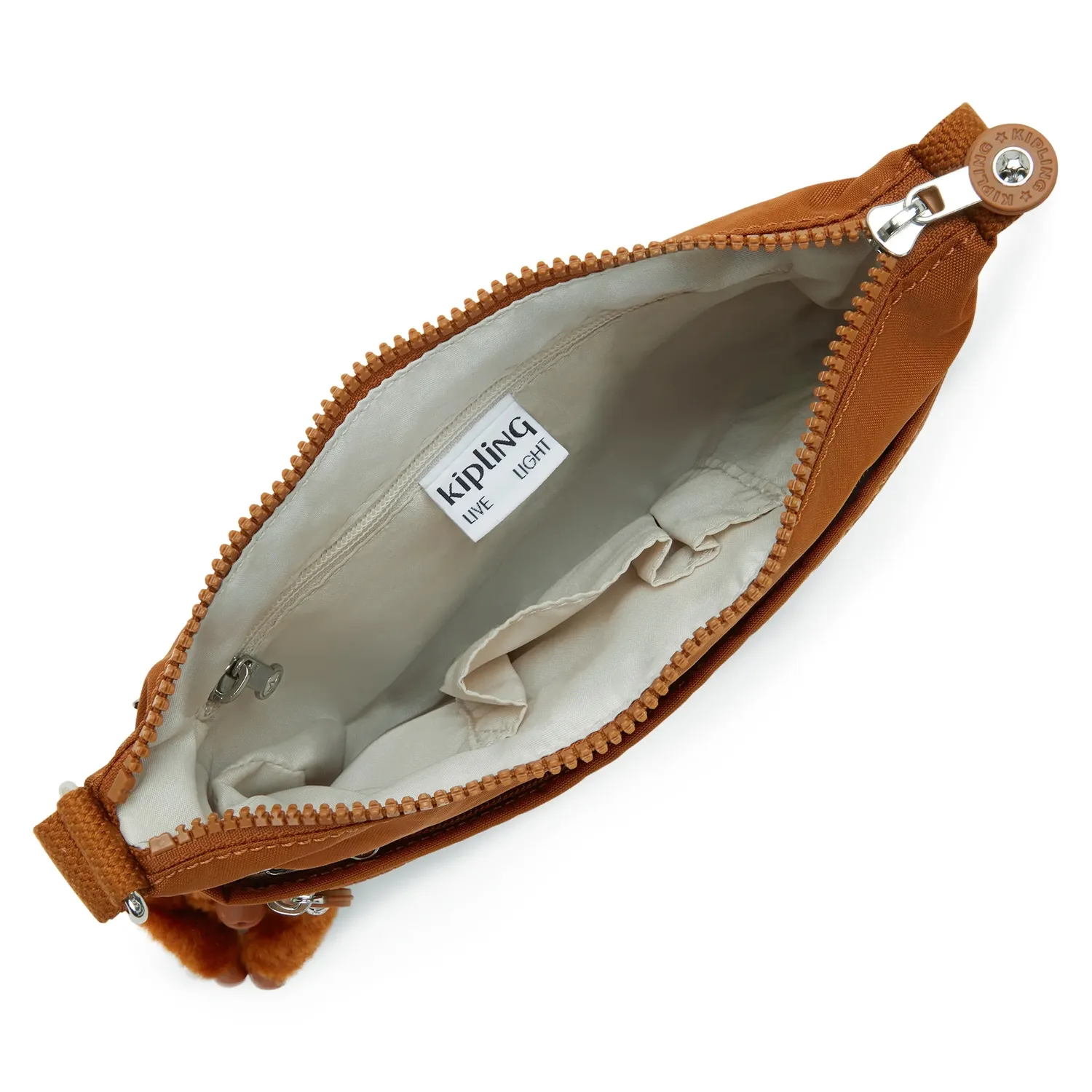 Kipling Arto S crossbody tas Stylish Mokka klein lichtgewicht