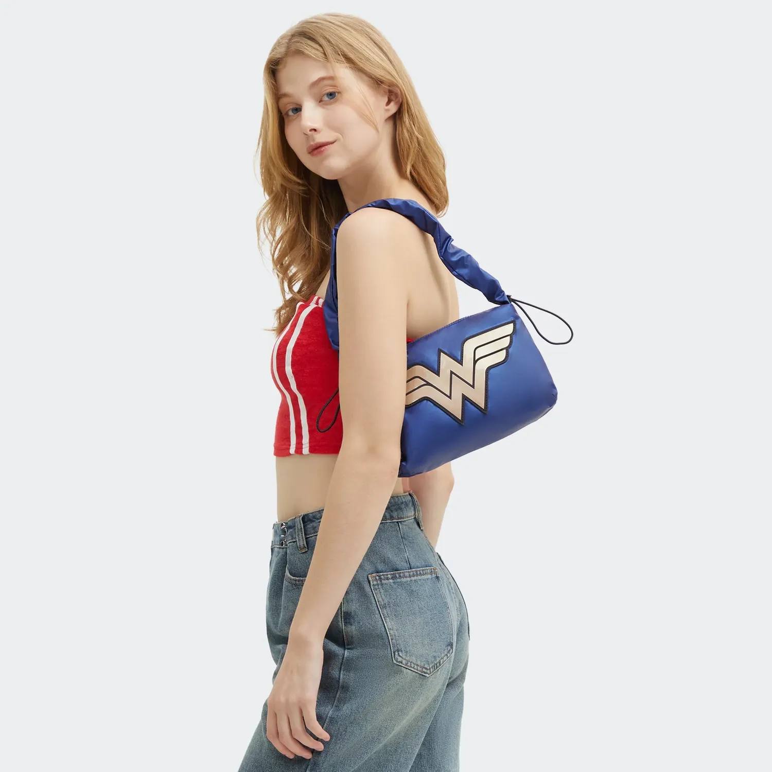 Kipling Eleni schoudertas Klein Wonder Blue metallic