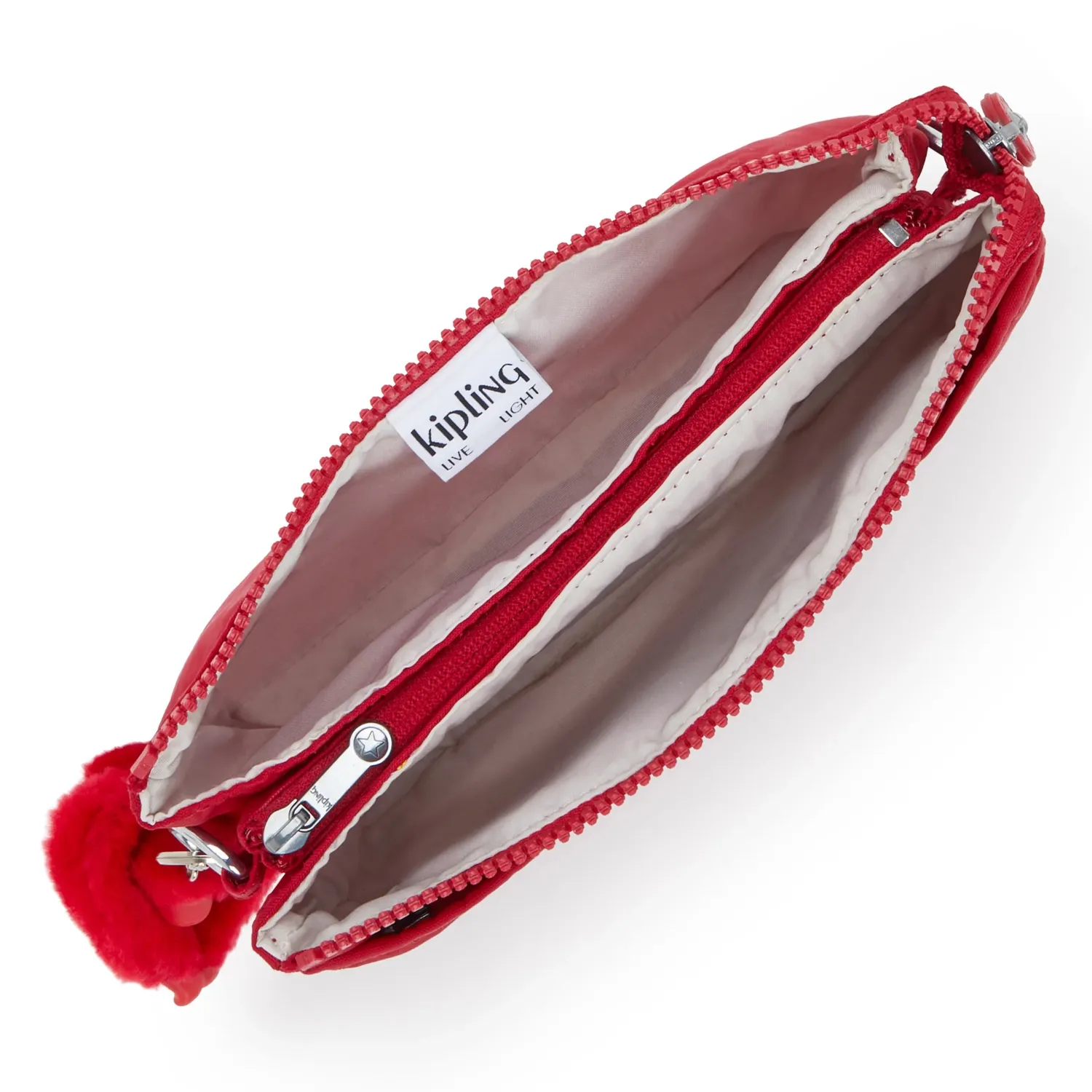 Kipling Riri crossbodytas klein Ruby Red waterafstotend