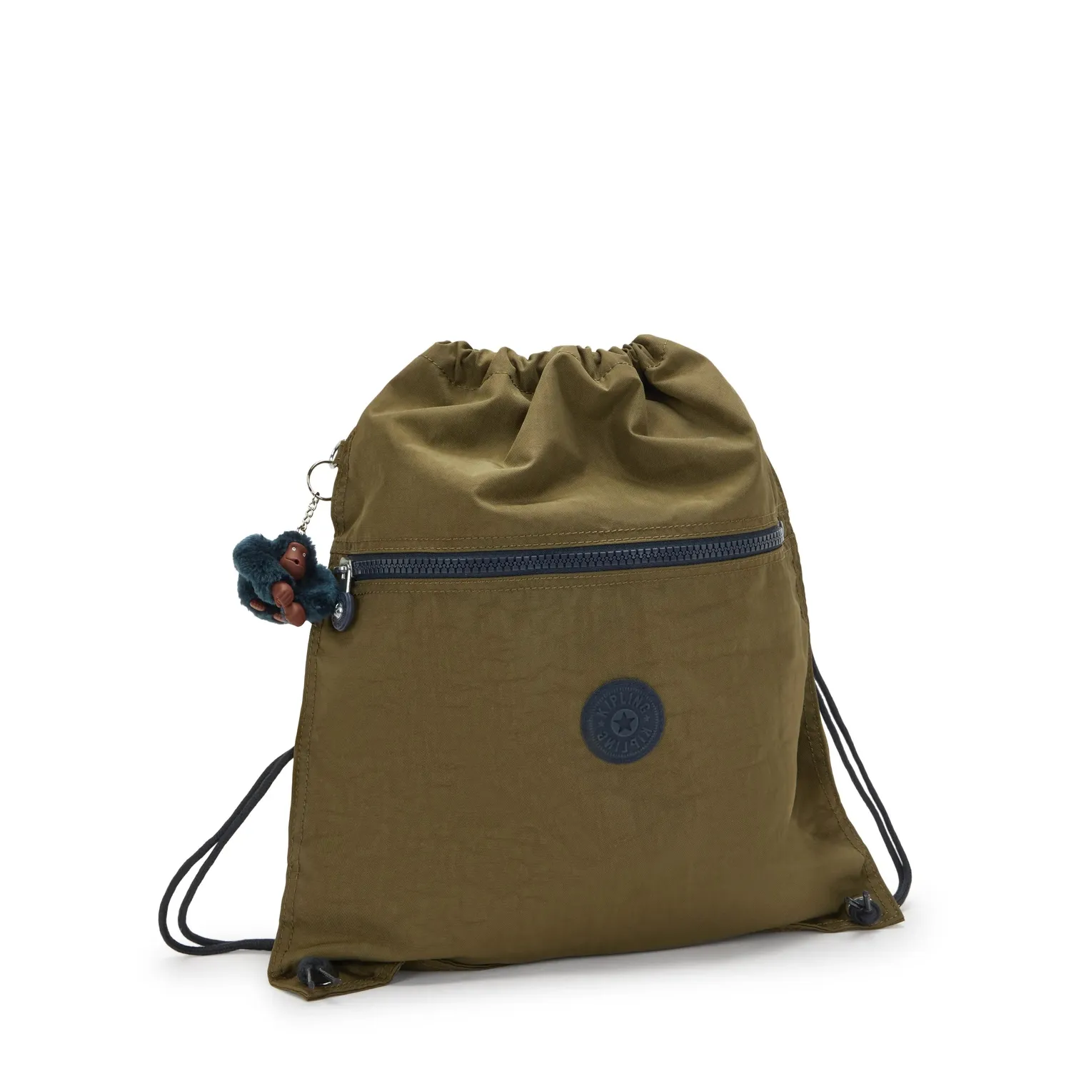 Kipling Supertaboo rugzak Treasure Green medium waterafstotend