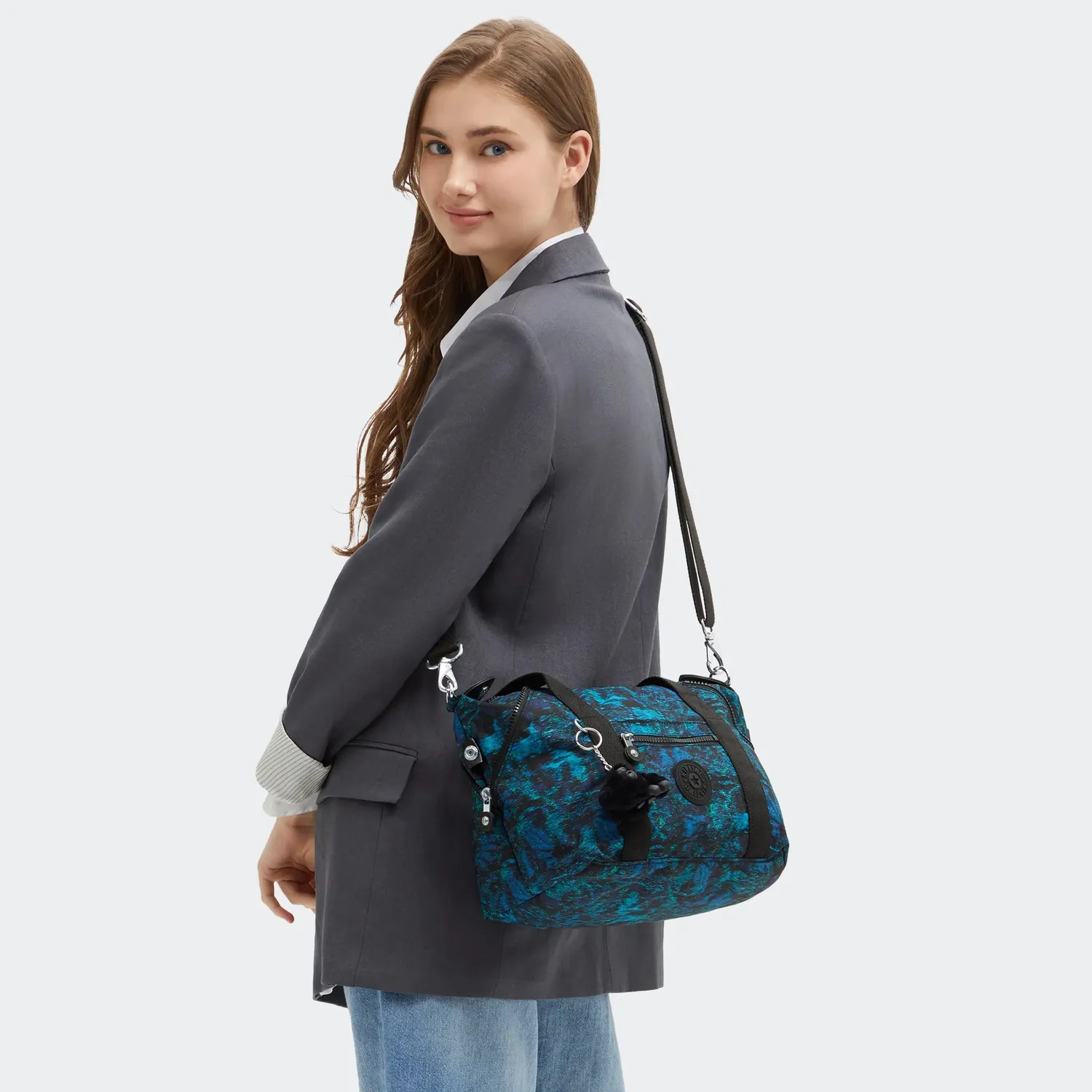 Kipling Art Mini schoudertas Blending Blues klein lichtgewicht