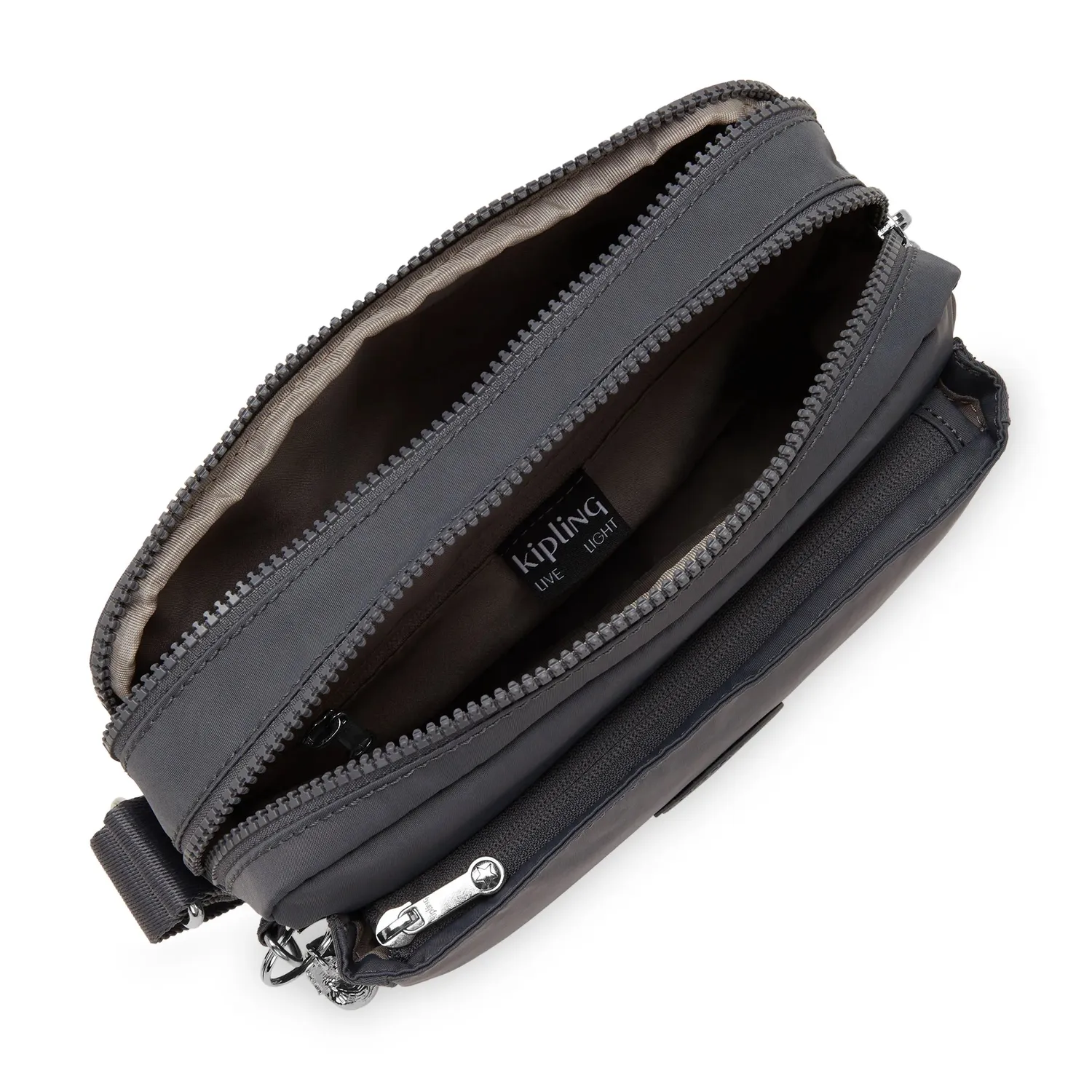 Kipling Abanu M Crossbody Tas Moonlit Slate Medium – Donkerblauw