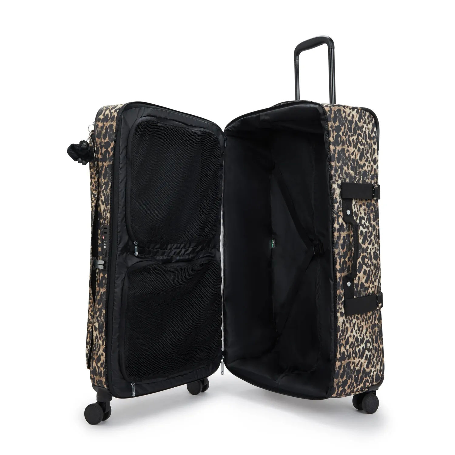 Kipling Spontaneous L koffer Wild Leopard groot TSA-slot