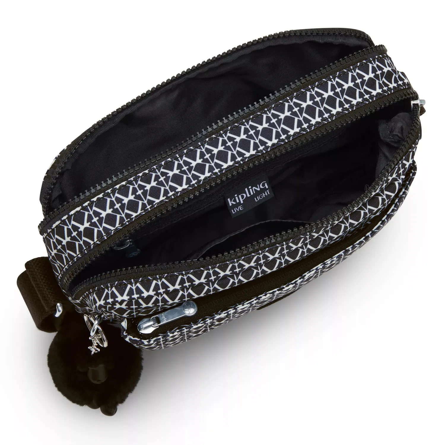 Kipling Abanu M crossbody tas Medium Signature Print print