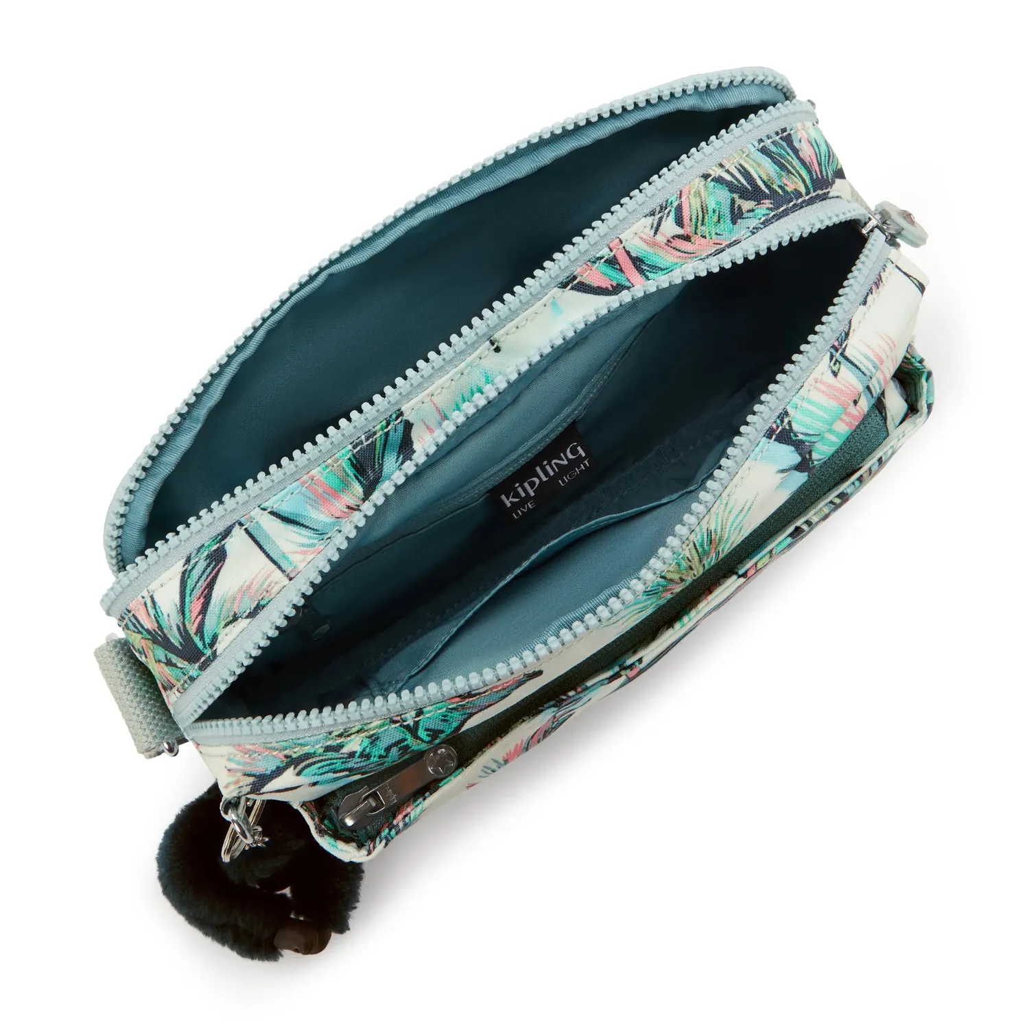 Kipling Abanu M crossbody tas Medium More Palm Trees print