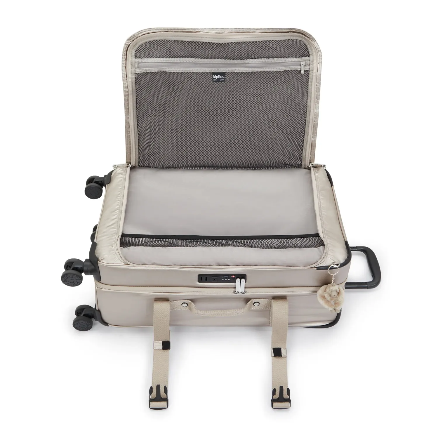 Kipling Spontaneous M koffer Medium Metallic Glow TSA-slot