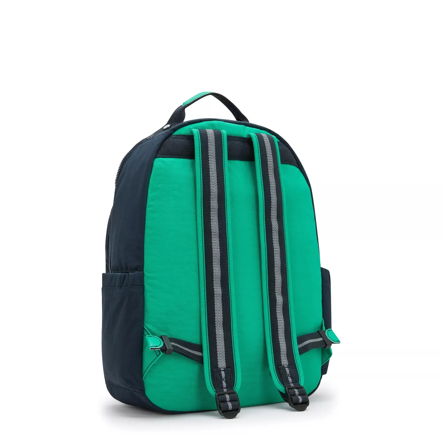 Kipling Seoul rugzak Groot Blue Green Block 15 inch laptopvak