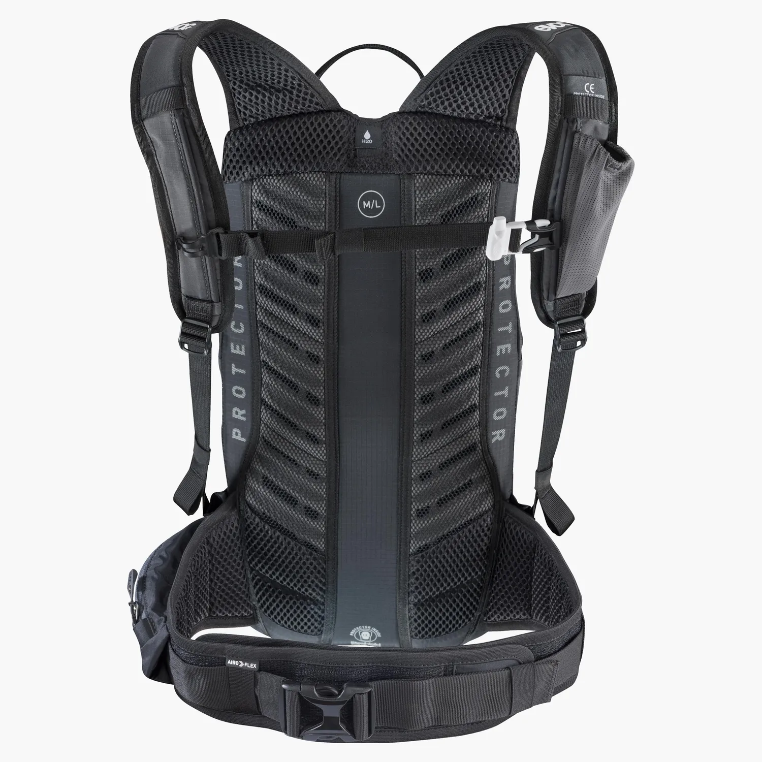 Evoc FR Lite Race 10 rugzak carbon grey 10L protector