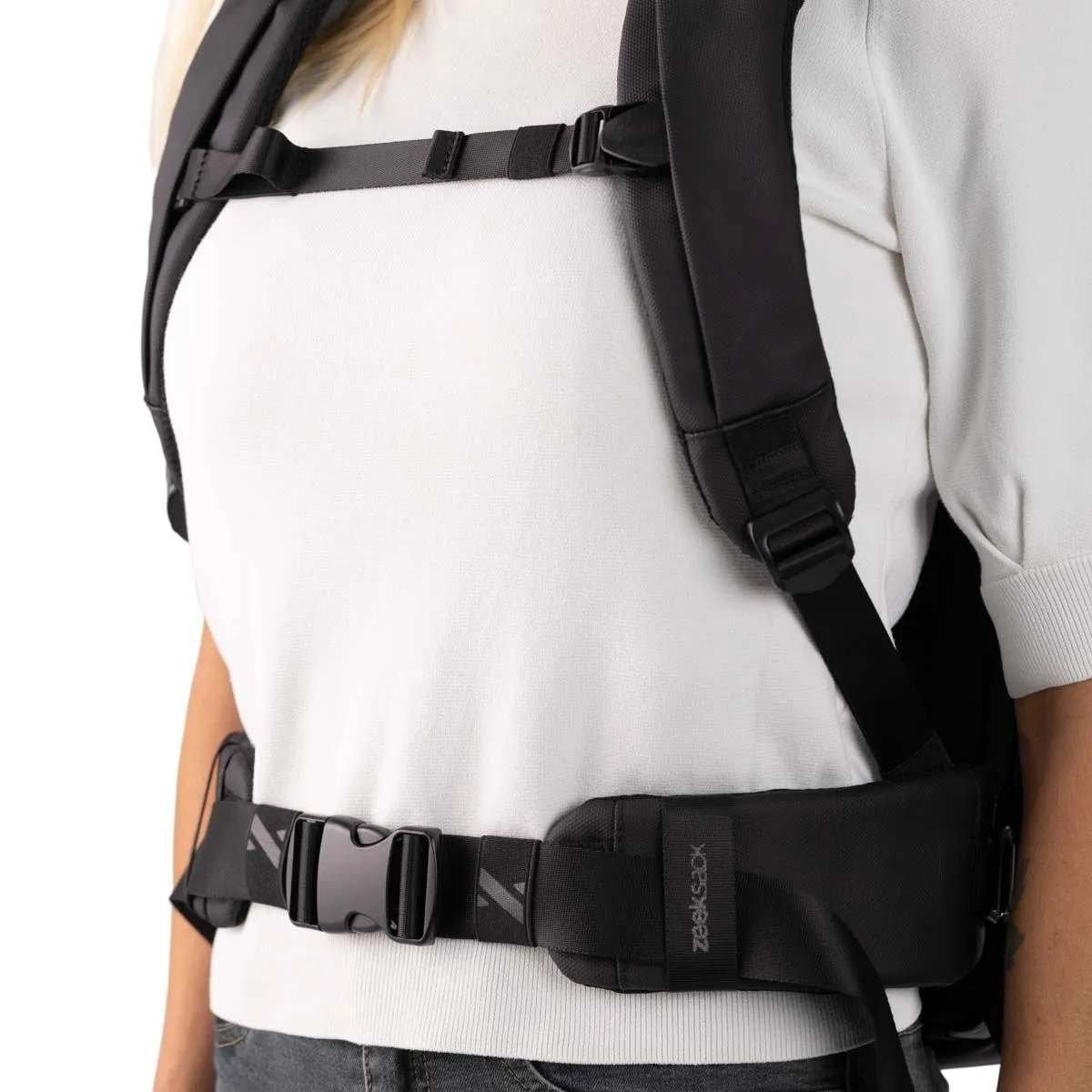 Zeeksack heupgordel zwart 107 cm afneembaar