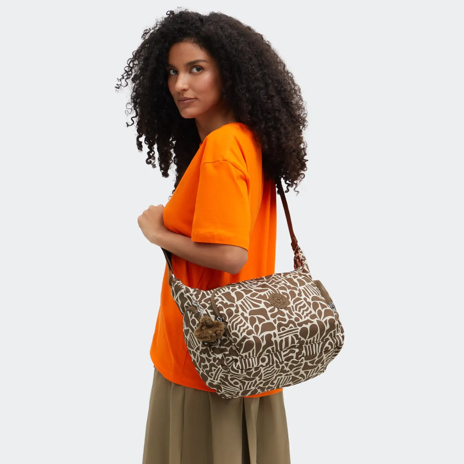 Kipling Gabb crossbodytas Groot Cocktail Khaki lichtgewicht