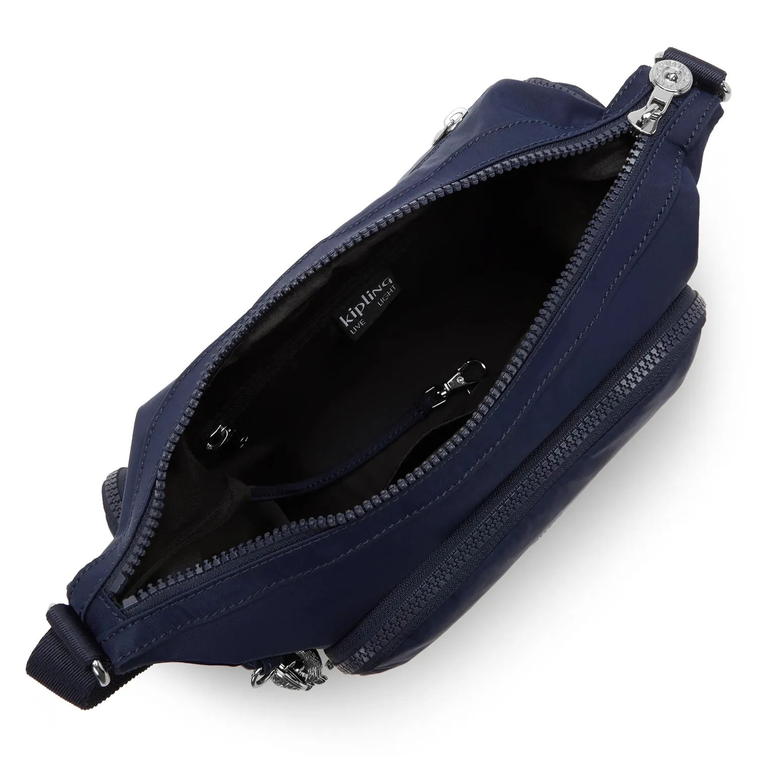 Kipling Gabb S crossbodytas Infinite Blue Medium met vakken