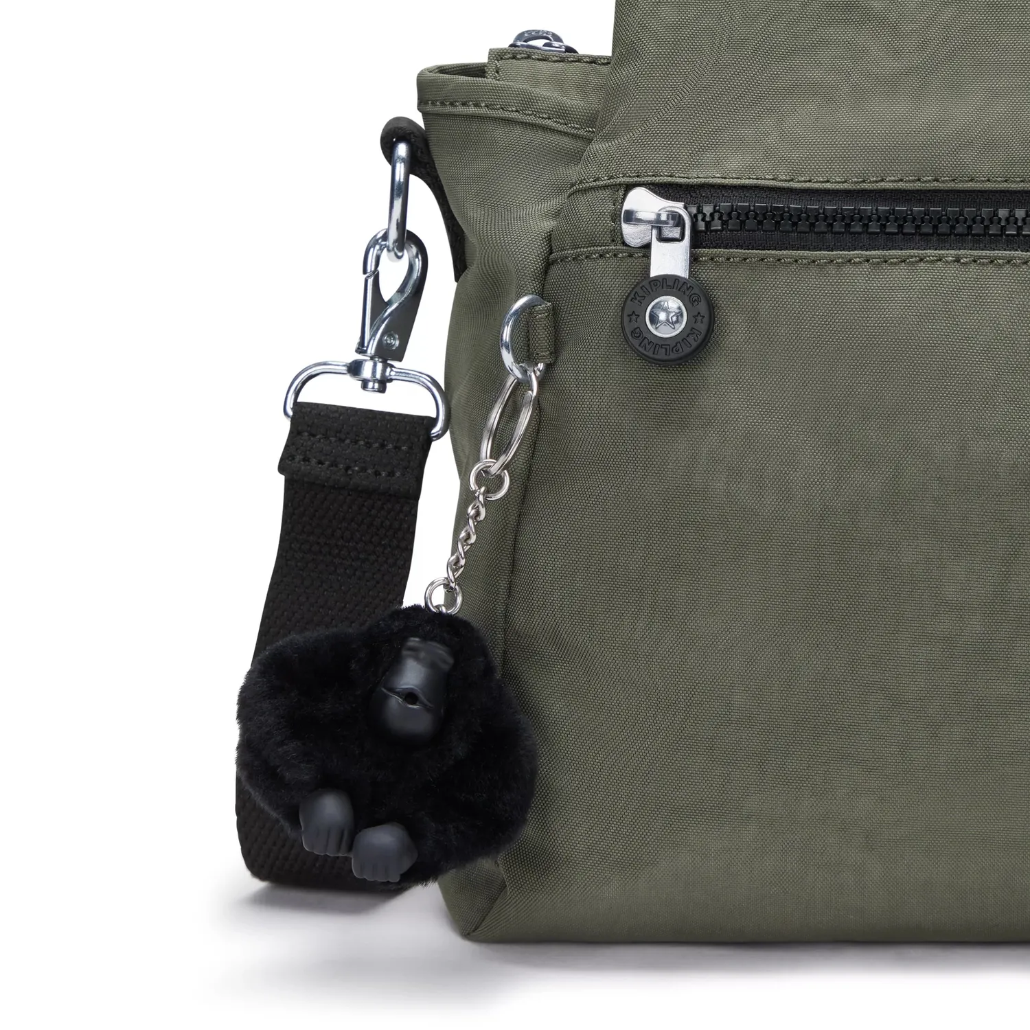 Kipling Elysia schoudertas Medium Green Moss handtas