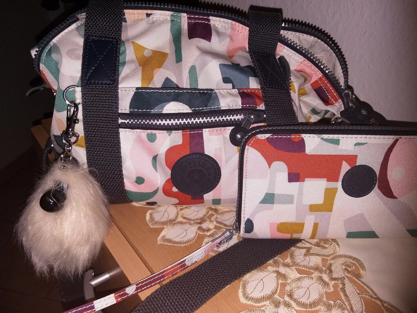 Kipling Tops portemonnee Metallic Glow klein – glanzend