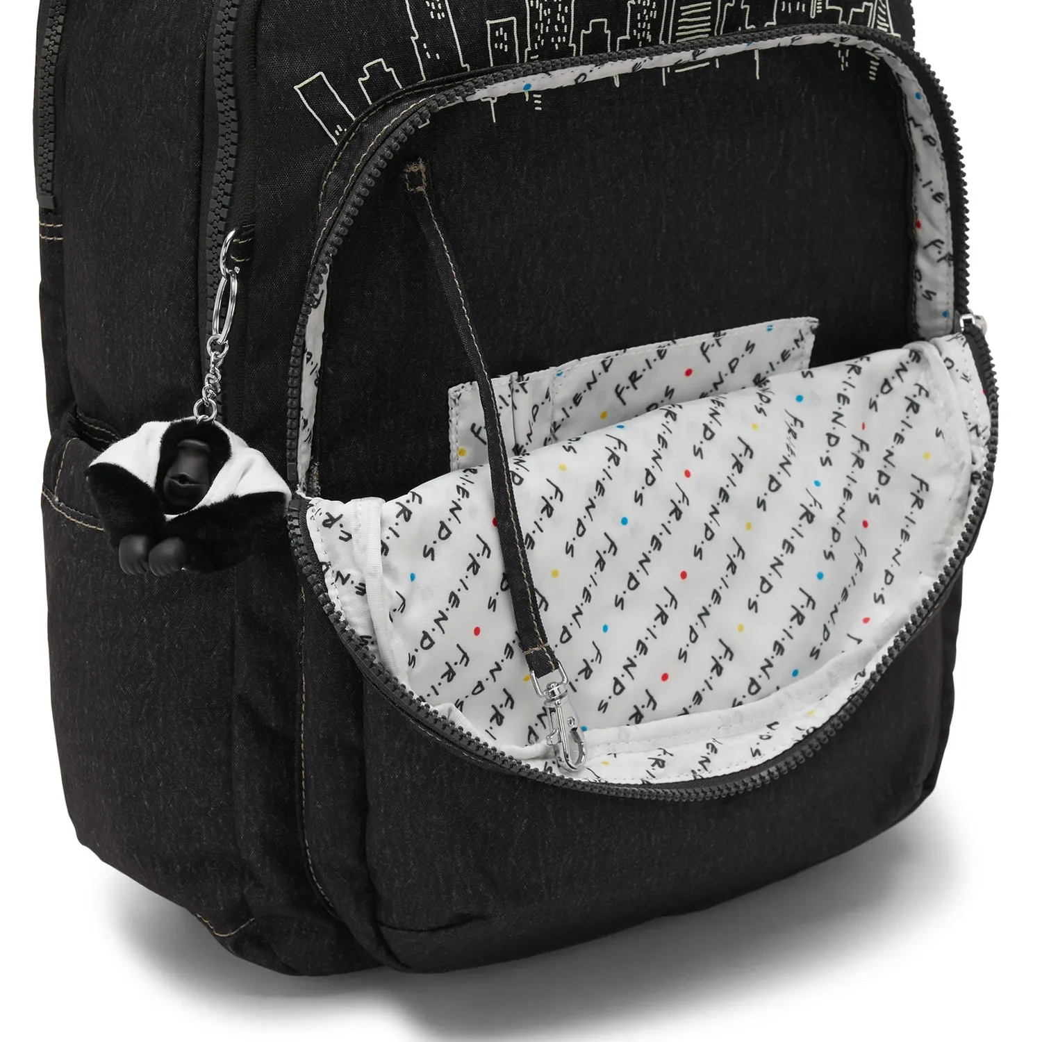 Kipling Seoul Lap rugzak Skyline Black Groot 15 inch