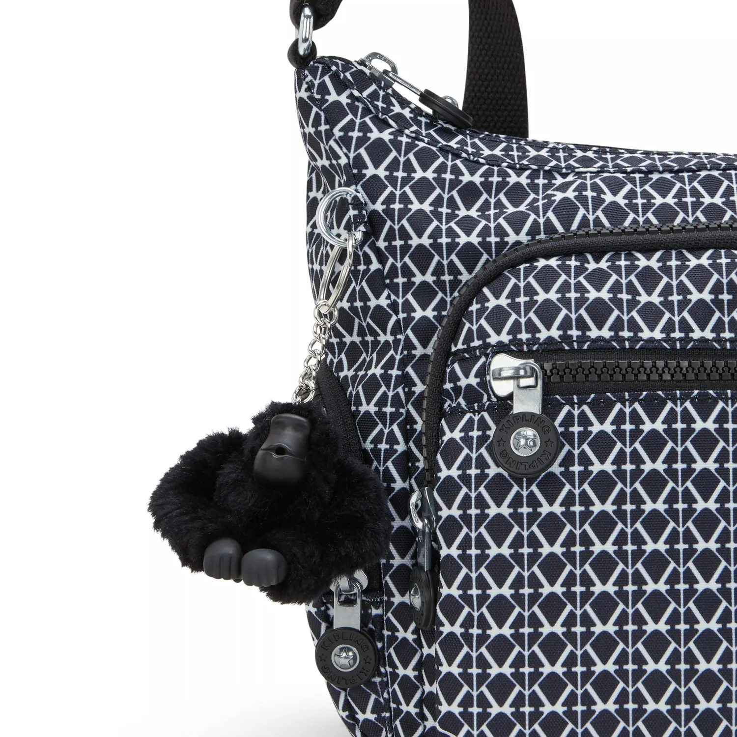 Kipling Gabbie S schoudertas Signature Print klein bedrukt