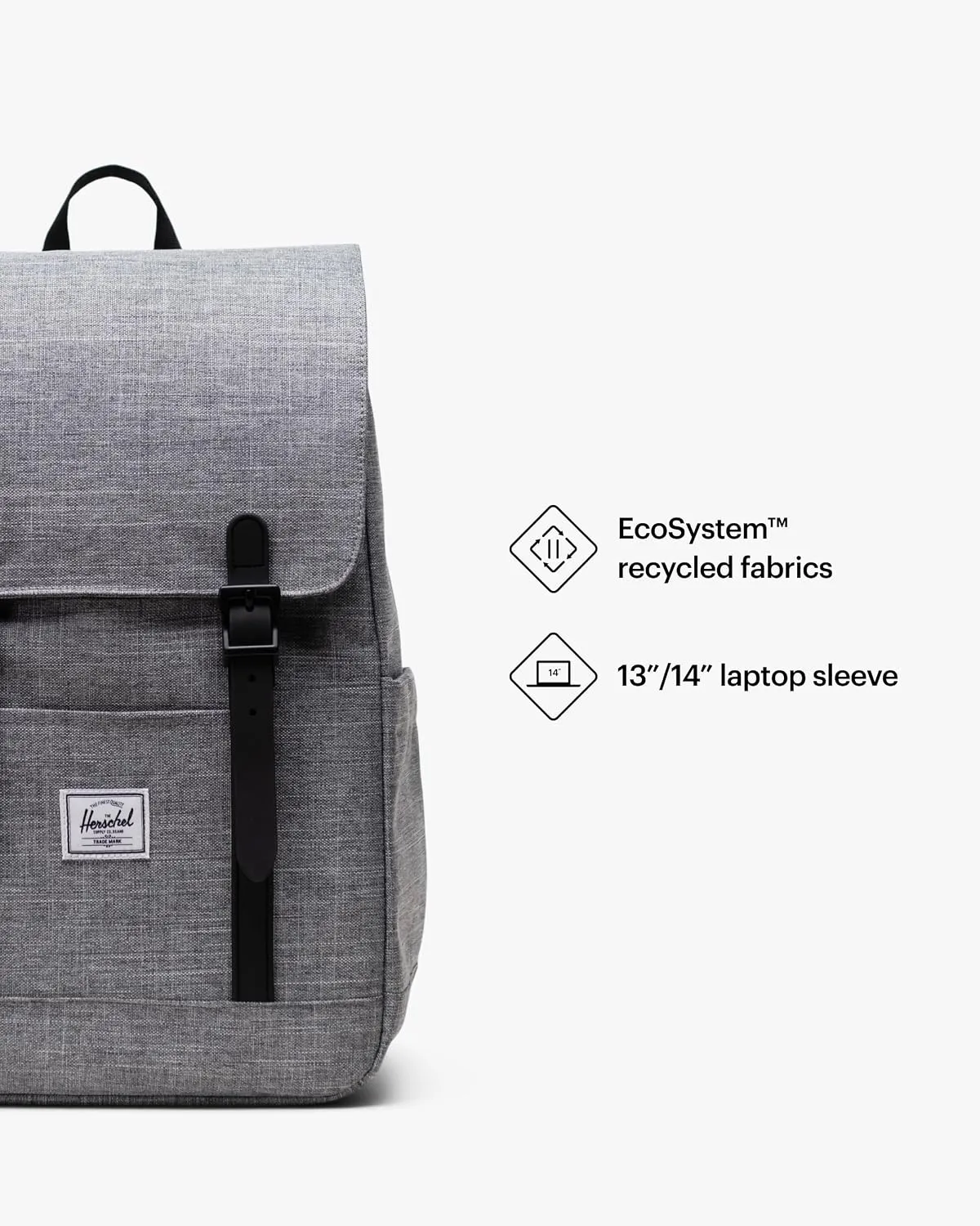 Herschel Retreat Rugzak Standard 23L Zwart Raven Crosshatch