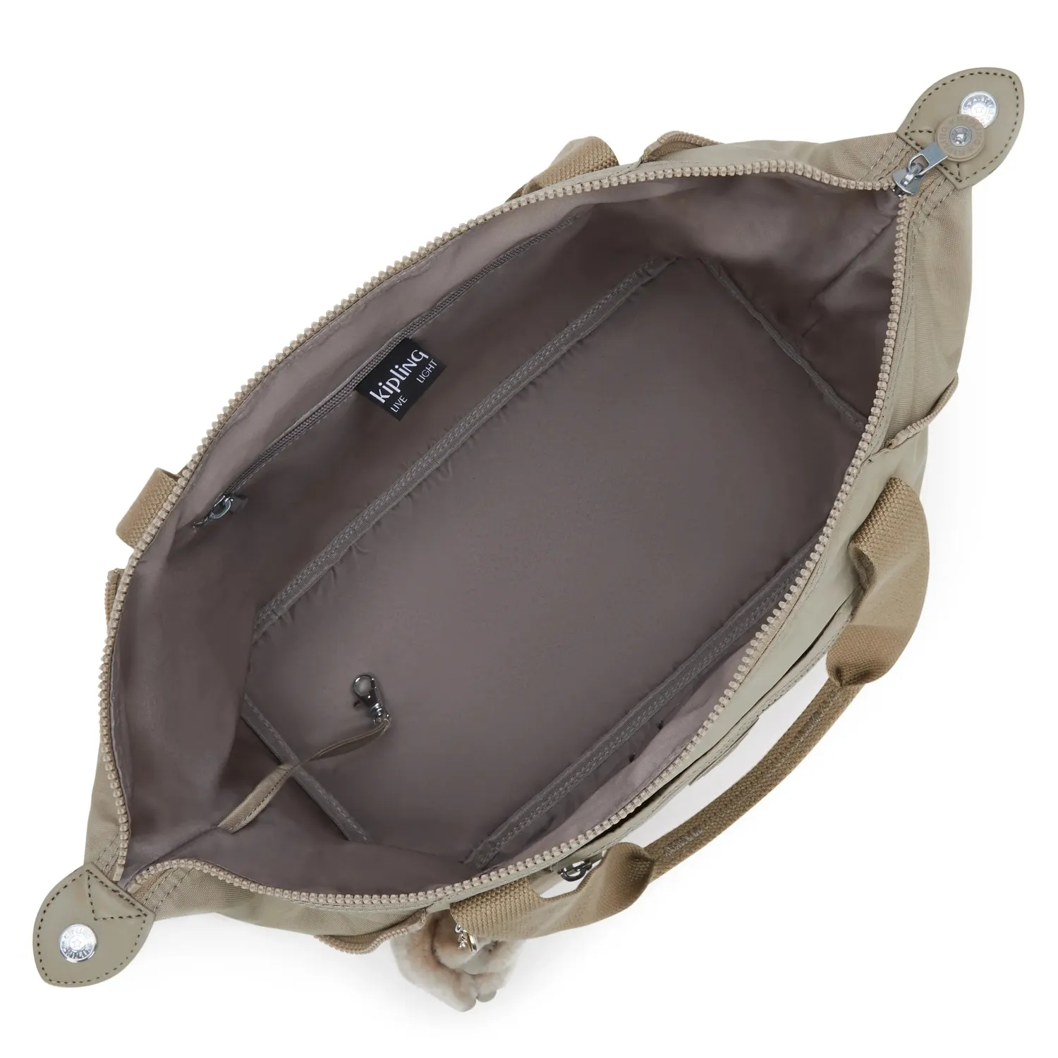Kipling Art schoudertas medium soft taupe soepel