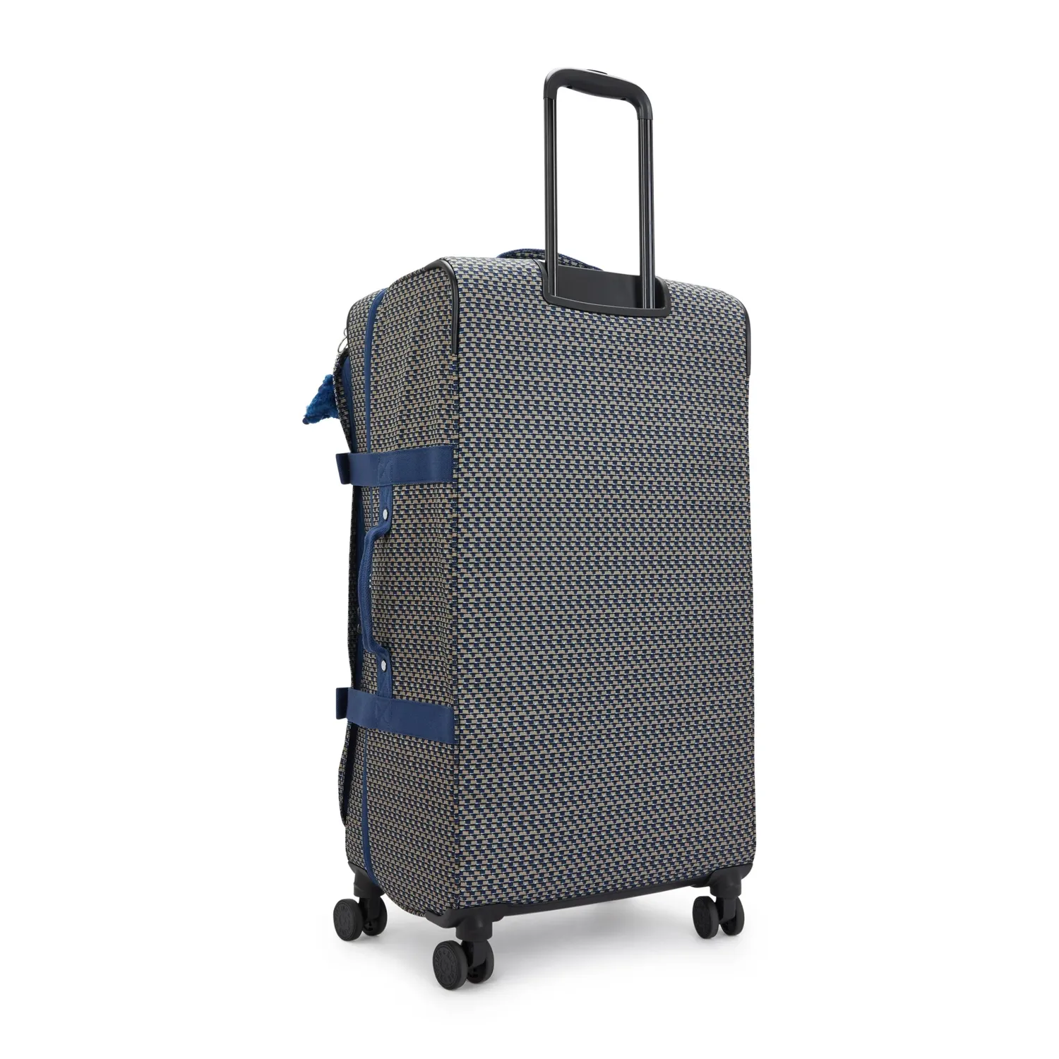 Kipling Spontaneous L koffer Blue on Wire groot 4-wiel