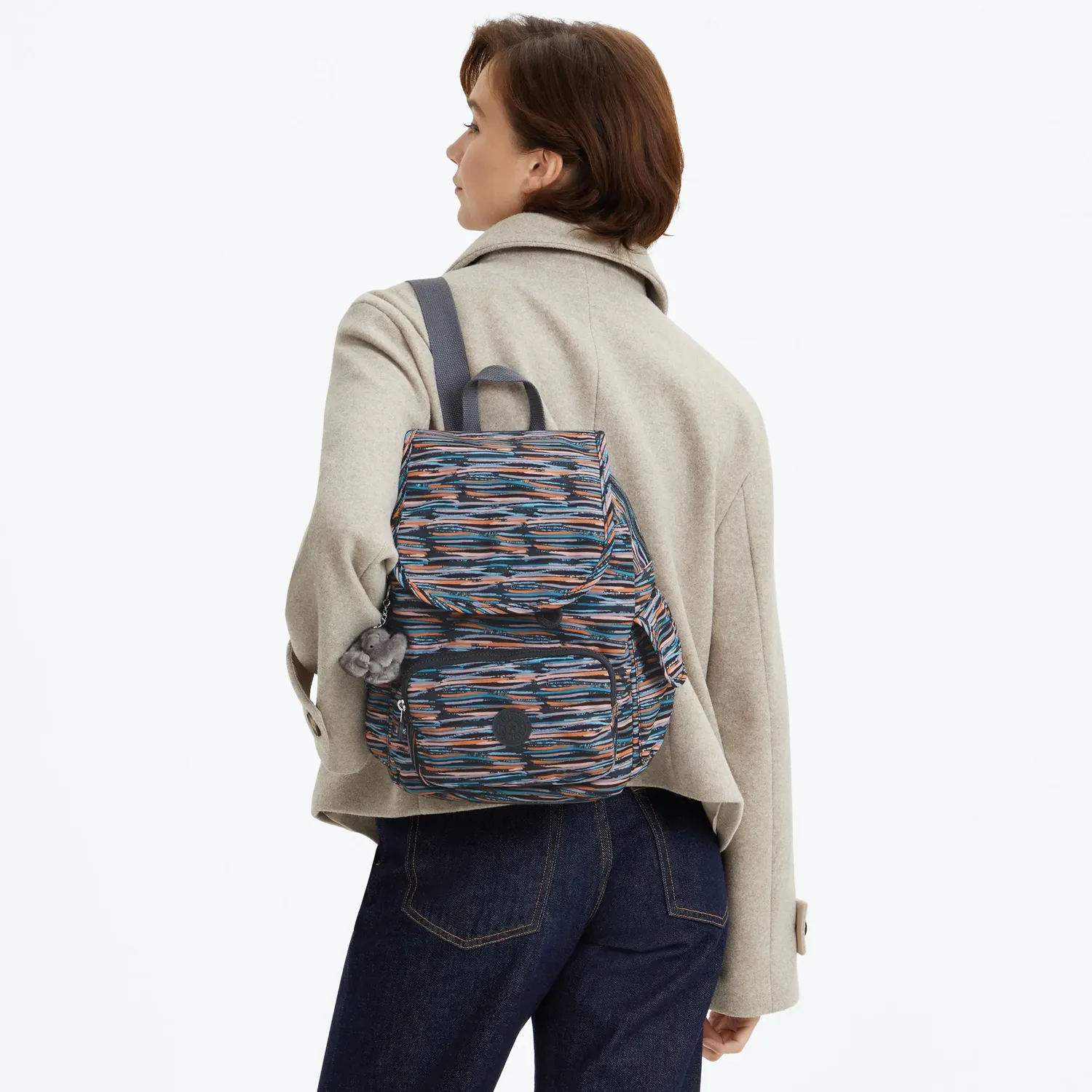 Kipling City Pack S rugzak Mineral Stripes Klein gestreept