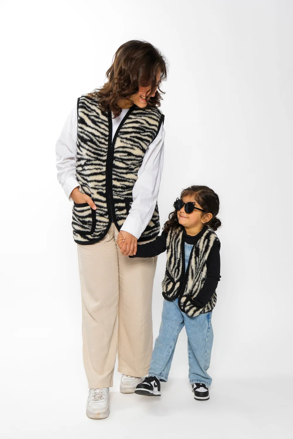 Love for Childrenn Wollen bodywarmer volwassen zebra merino M