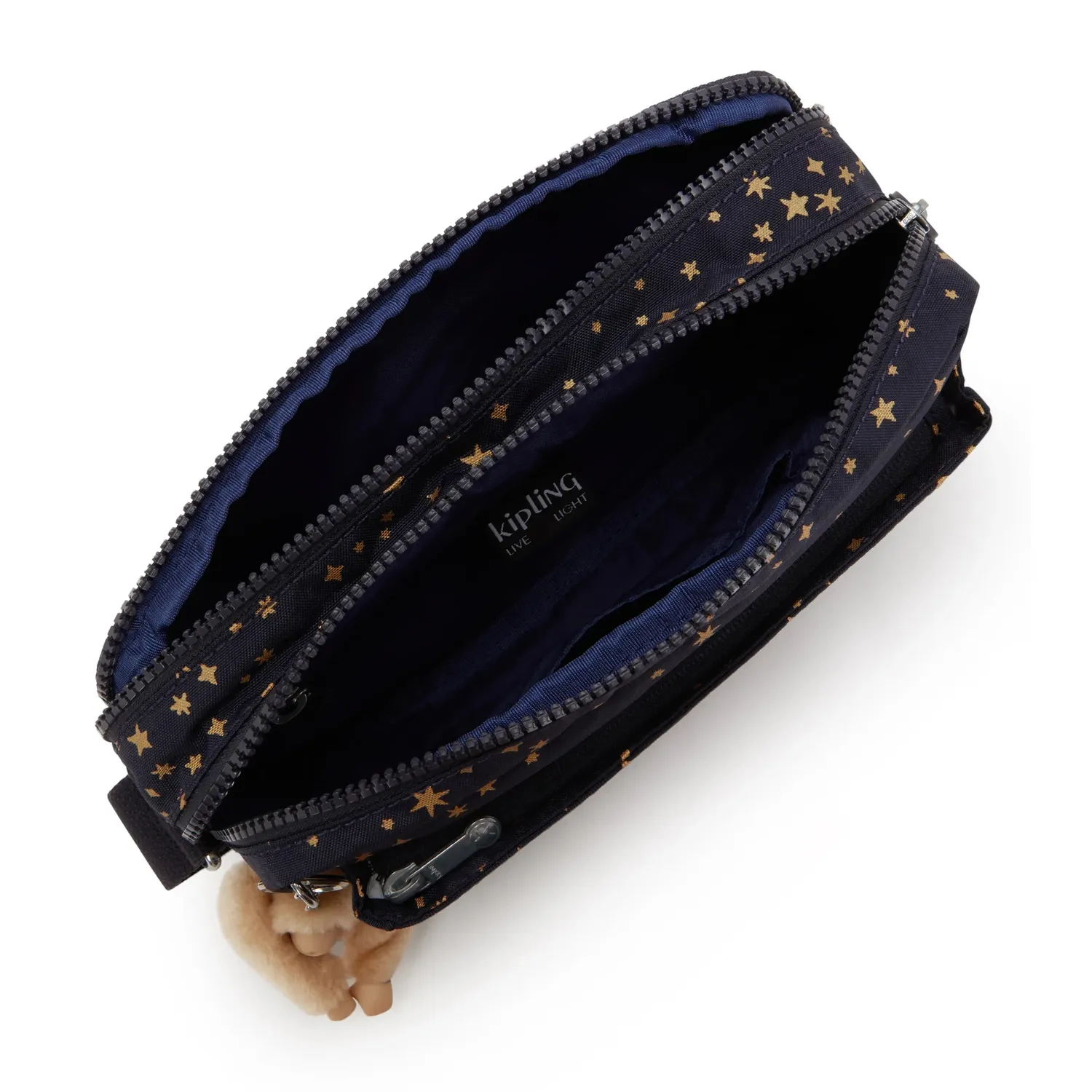 Kipling Abanu M crossbody tas Ultimate Stars – 2 vakken