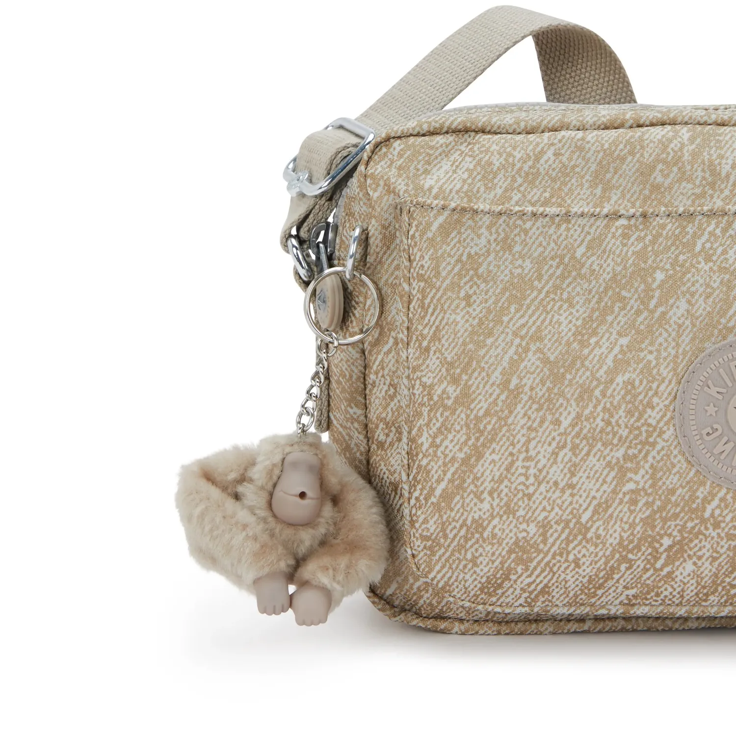 Kipling Abanu M crossbody tas Brush of Gold – 2 vakken