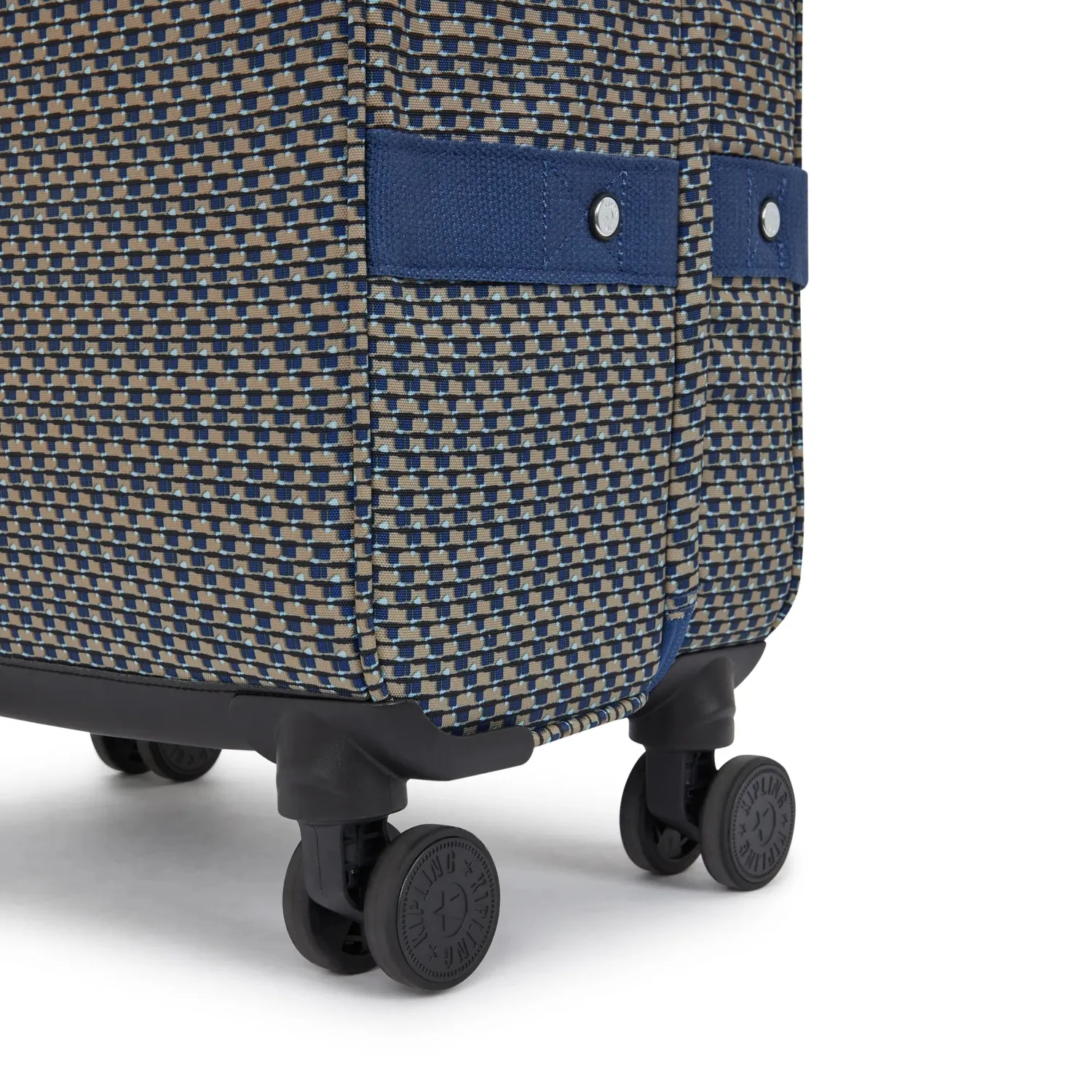 Kipling Spontaneous M koffer medium blue on wire TSA