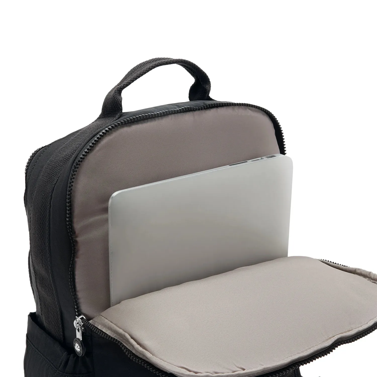 Kipling Biana rugzak Black Noir groot laptopvak