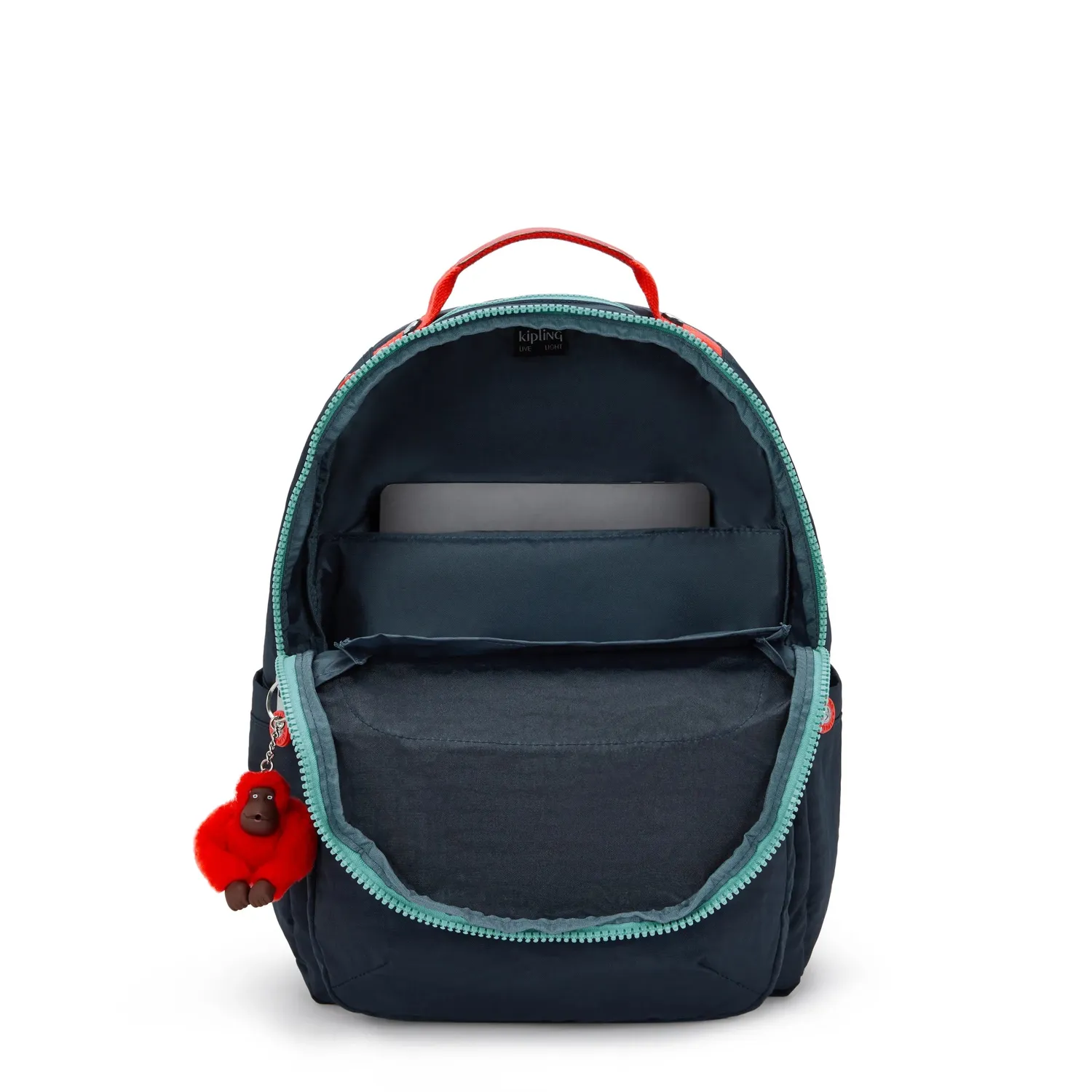 Kipling Seoul rugzak Groot Cosmo Blue Combo waterafstotend
