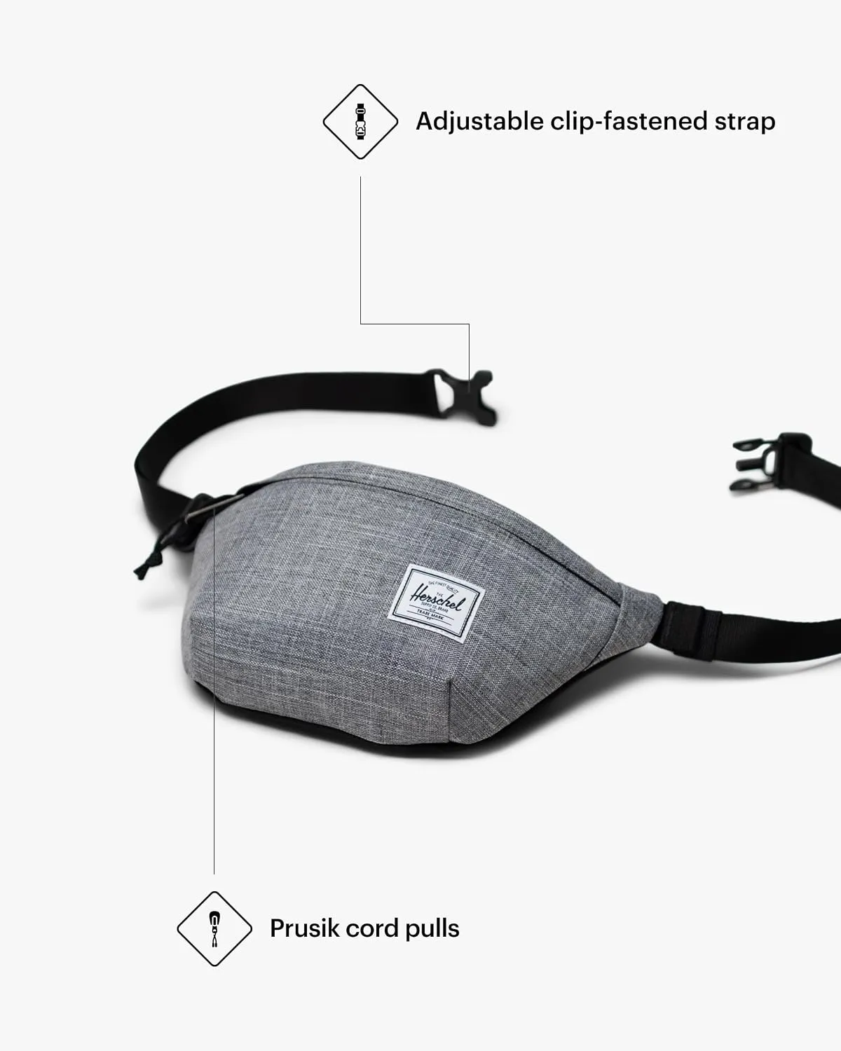 Herschel Legacy heuptas Raven Crosshatch