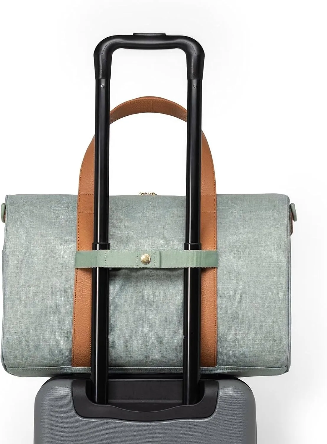 Herschel Novel Duffle reistas Iceberg Green Crosshatch