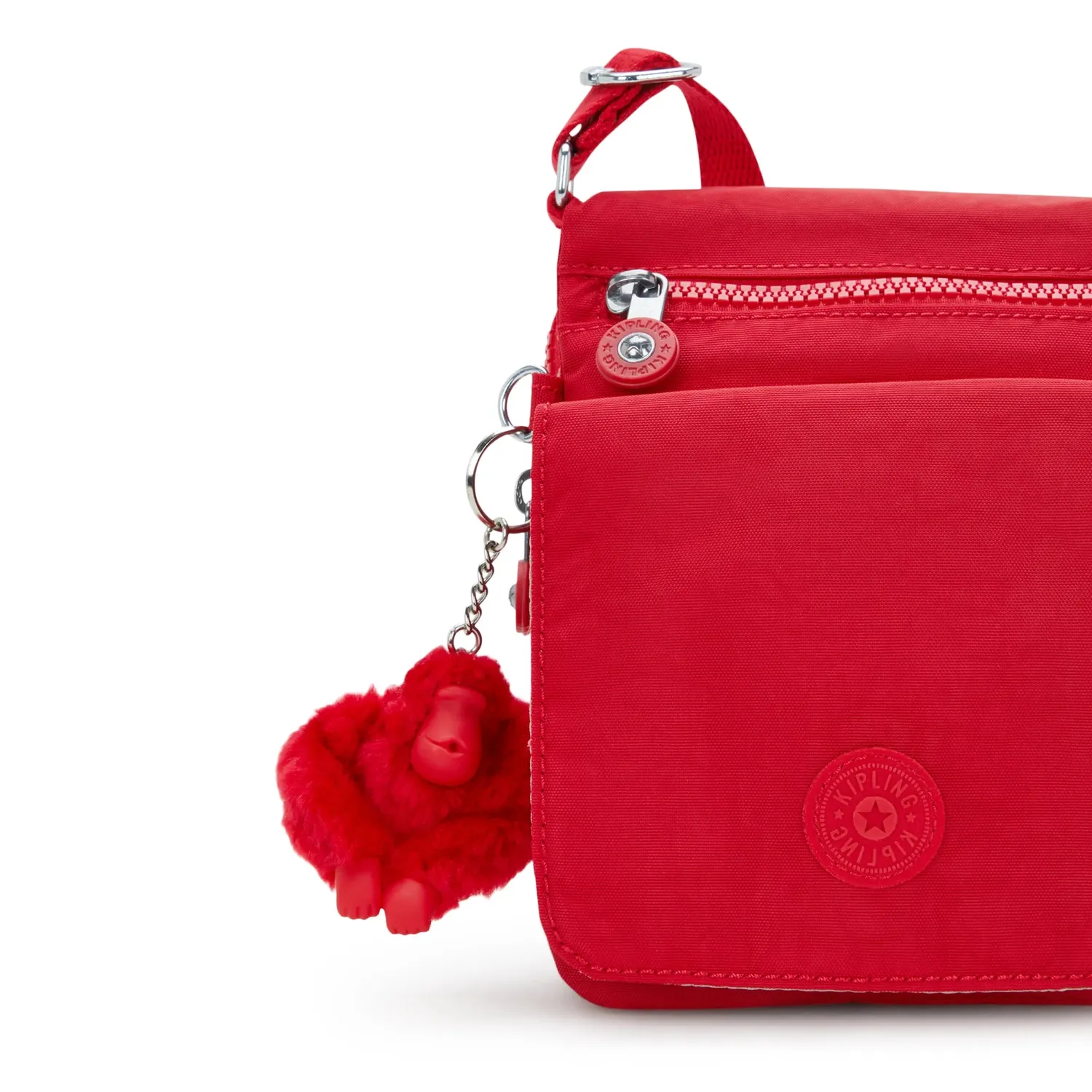 Kipling New Eldorado crossbody tas Red Rouge klein licht