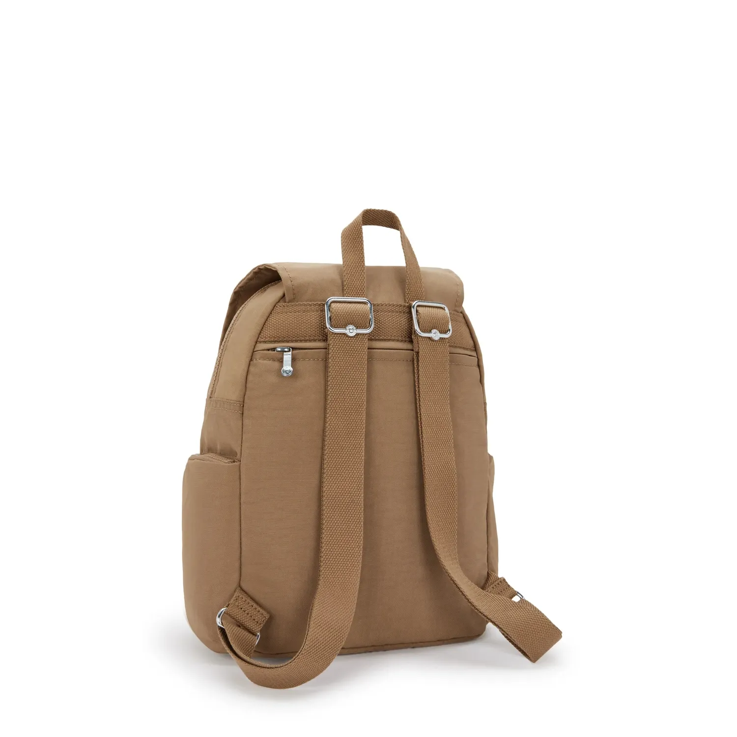 Kipling City Zip S rugzak Klein Early Tan met sleutelkoord