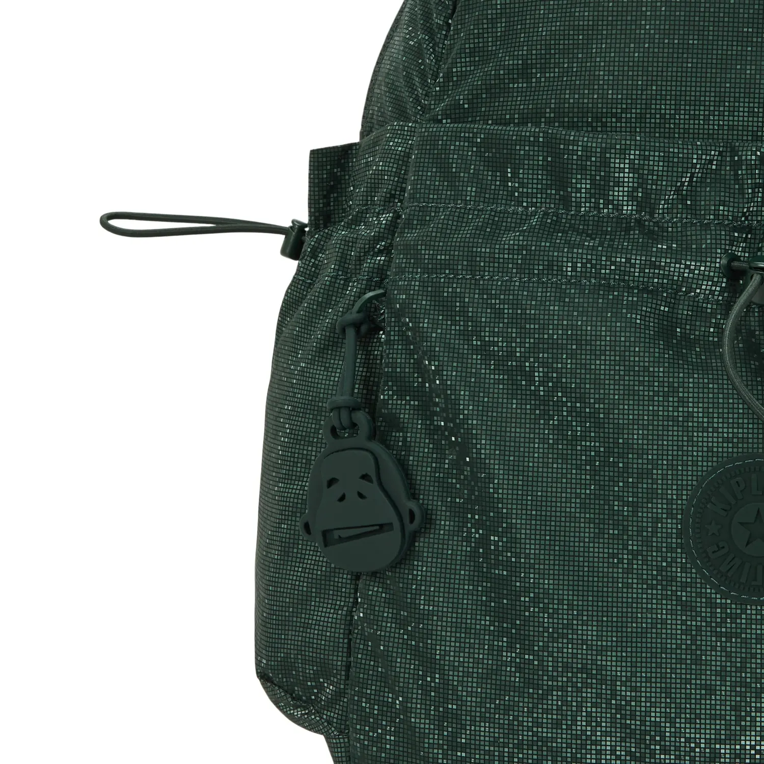 Kipling Amita rugzak Shiny Pixel Green 15 liter medium